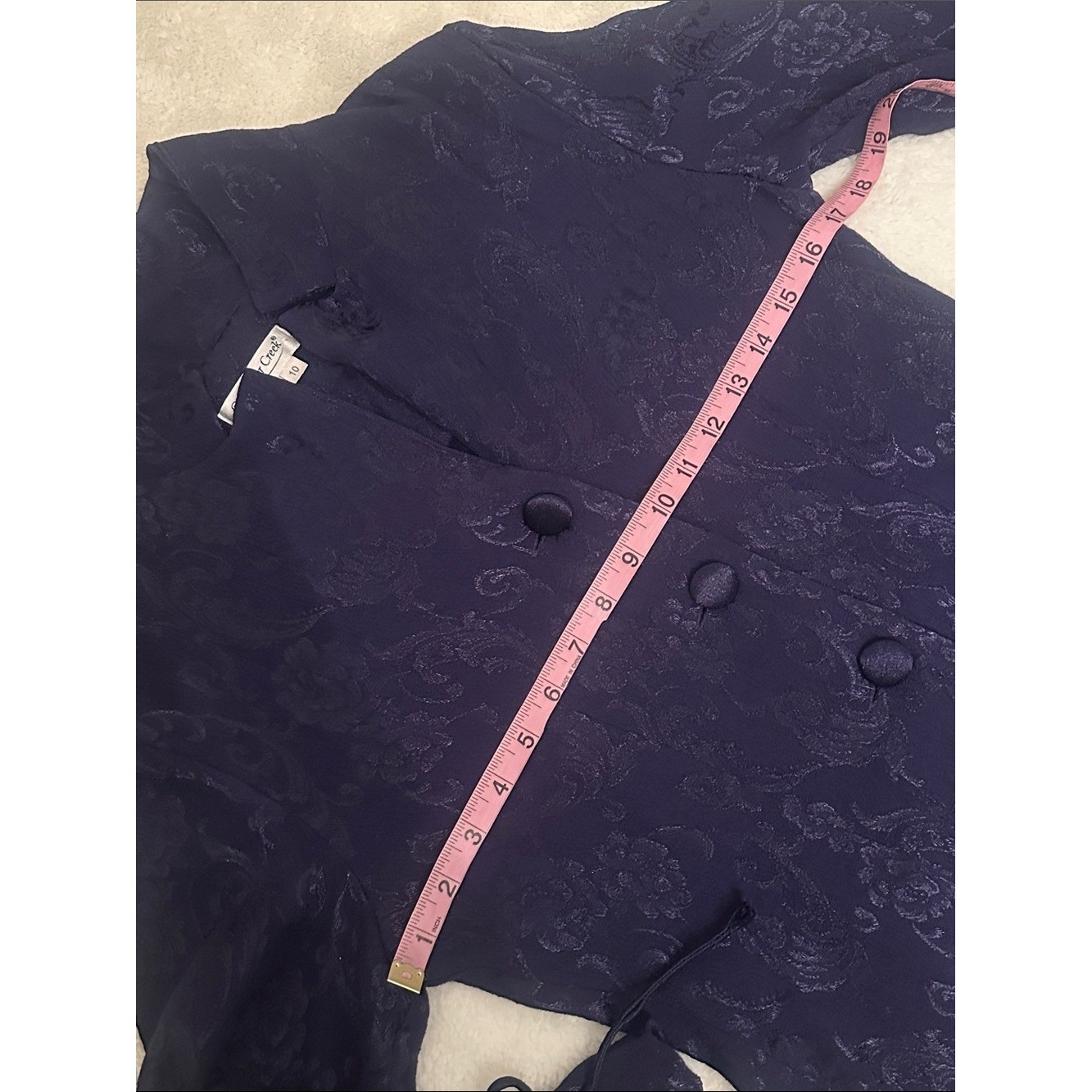 Vtg Women 10 Purple Tailored Peplum Blazer Paisley Tapestry Whimsigoth Fairy