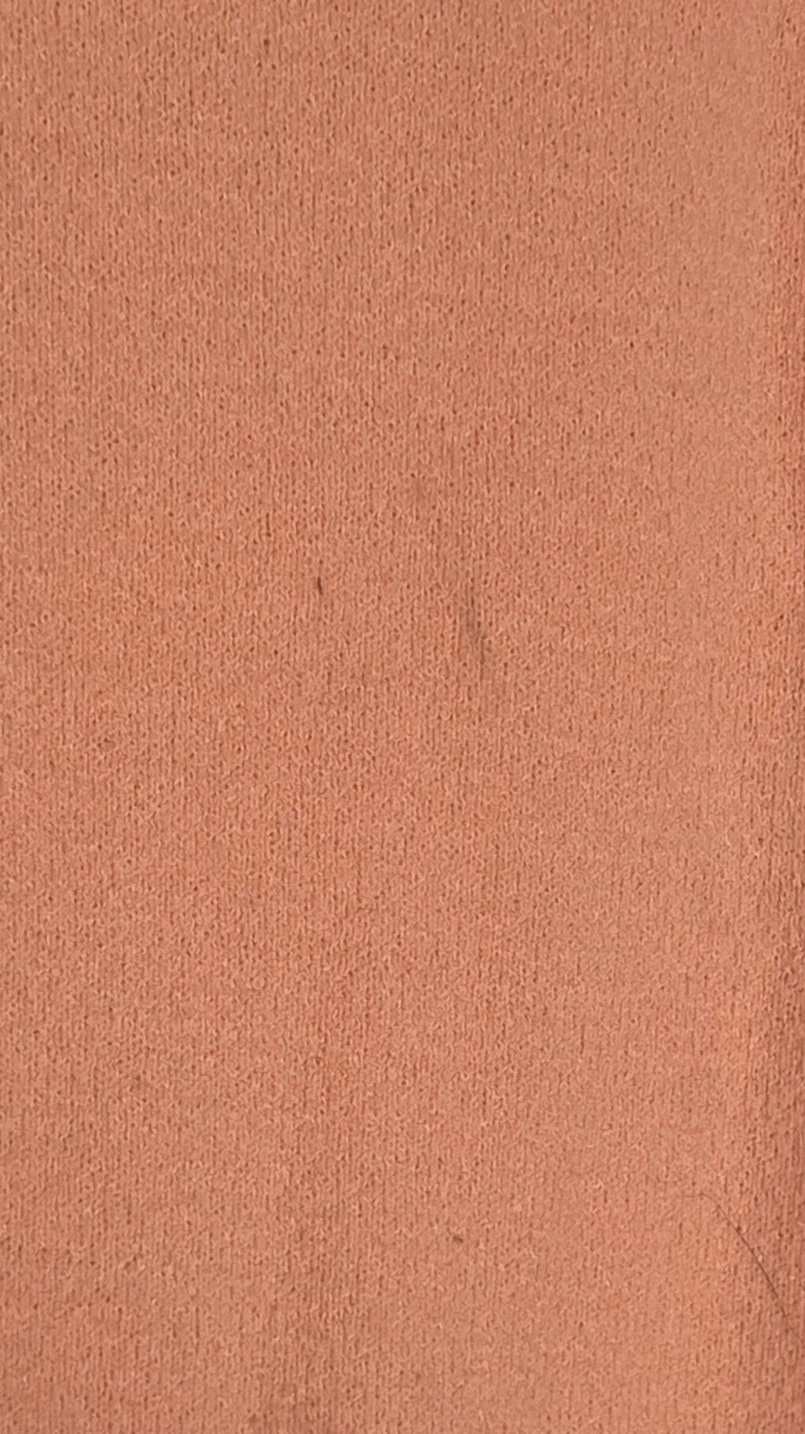 Union made Peach S/S Knit Top Scalloped Neckline Back Zipper Closure VTG granny