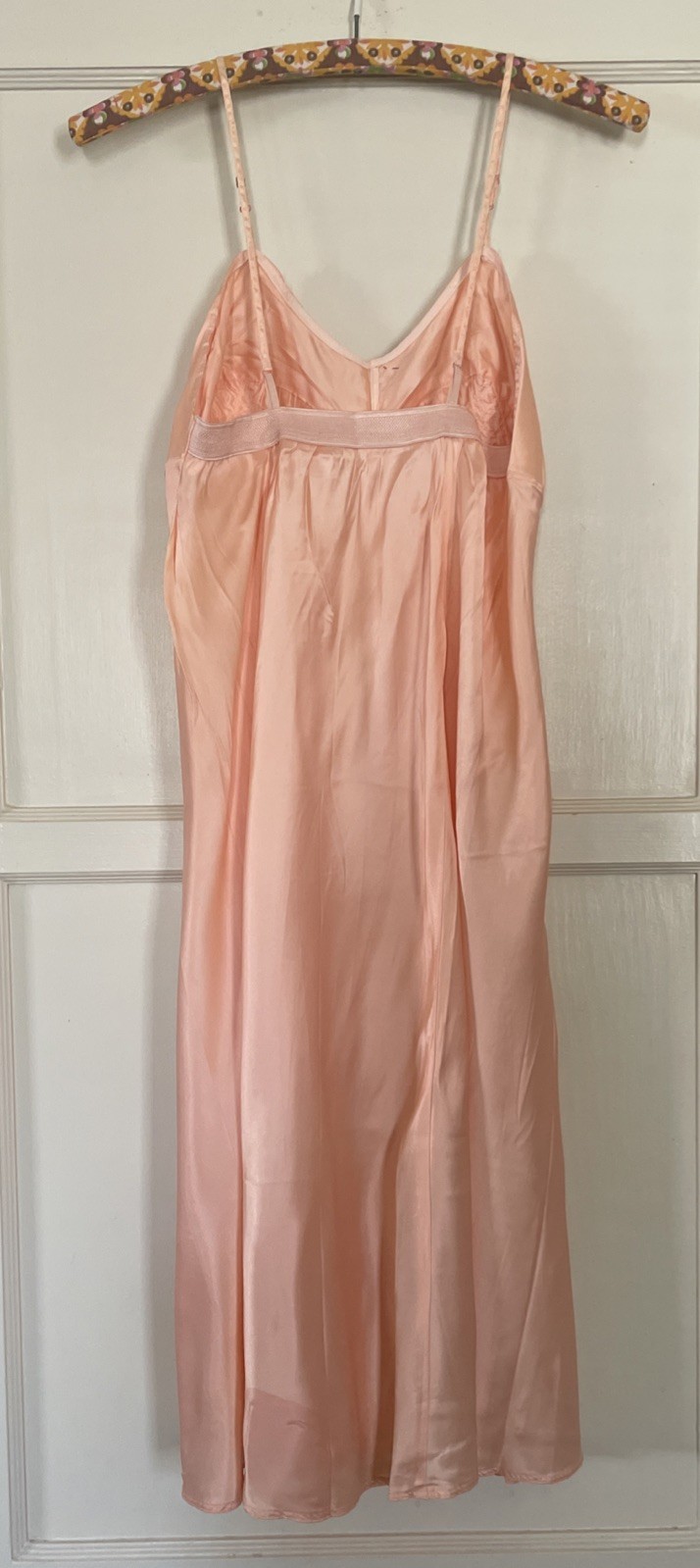 Vintage NOS 1940s Uni-Slip Pink Full Slip Dress Sz 38 W/Tags USA Pointy Bra