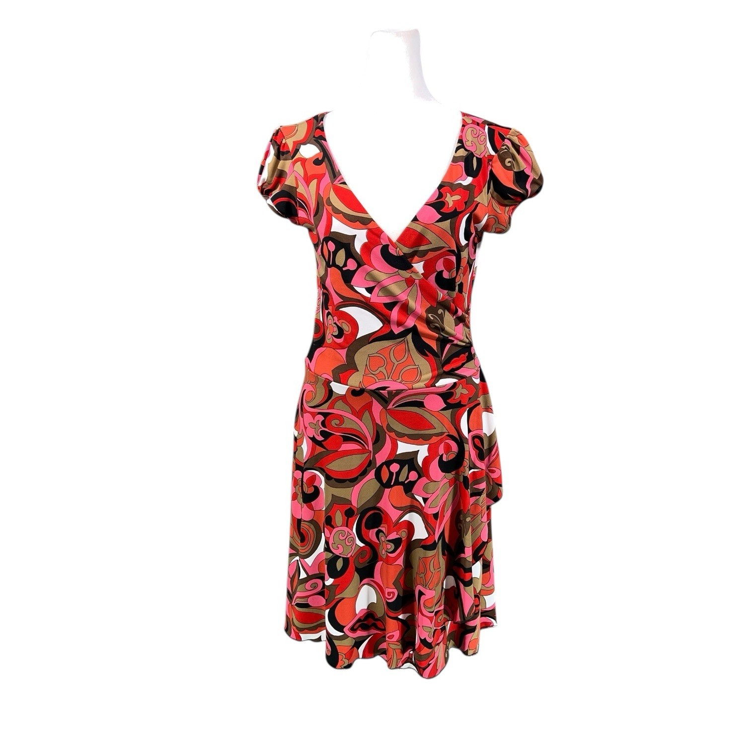 VINTAGE 1990s Y2K RUFFLE WHIMSICAL FLORAL DRESS WITCH FOREST FAIRY ETHEREAL CLUB