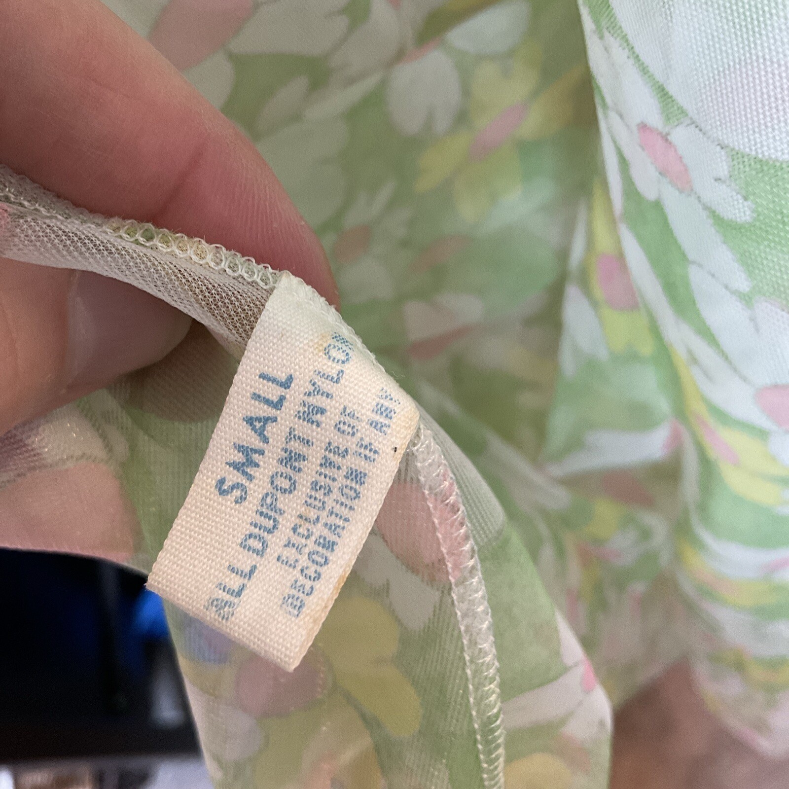 Vintage Van Roalte Hostess Dress Coverup Sheer Daisy Groovy Mod Size Small Rare