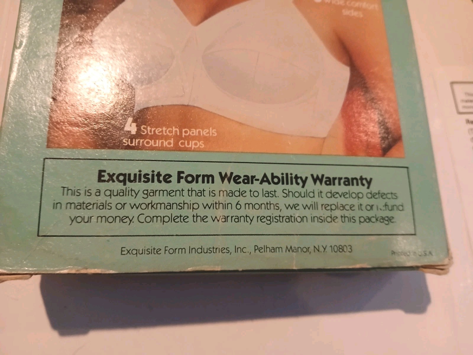 Vtg Exquisite Form Original Ful-ly Full Figure Bra Size 48D White Firm Uplift