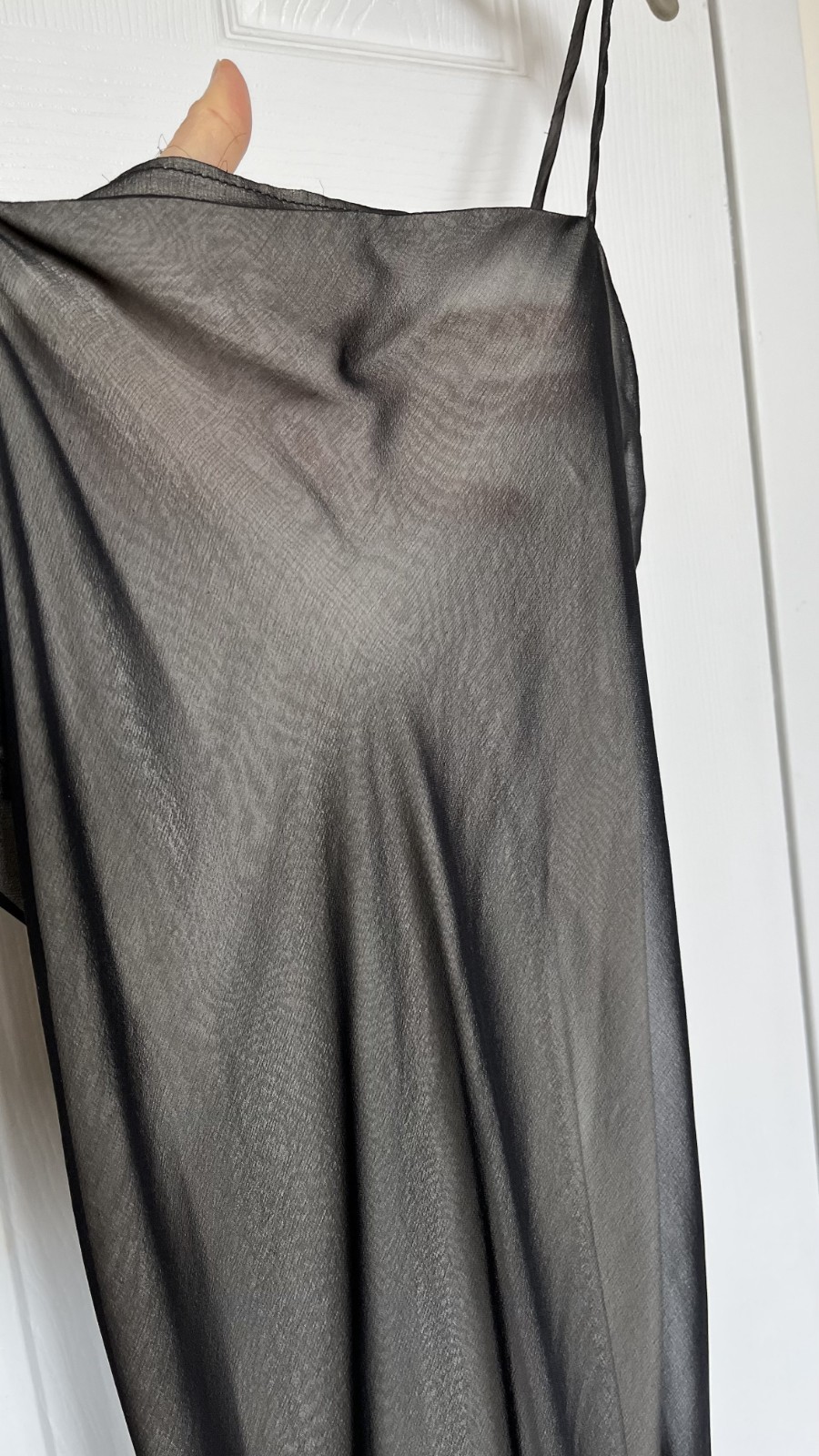 Vintage 1990s Narciso Rodriguez Sample Slip Dress Feather Hem (No Label)