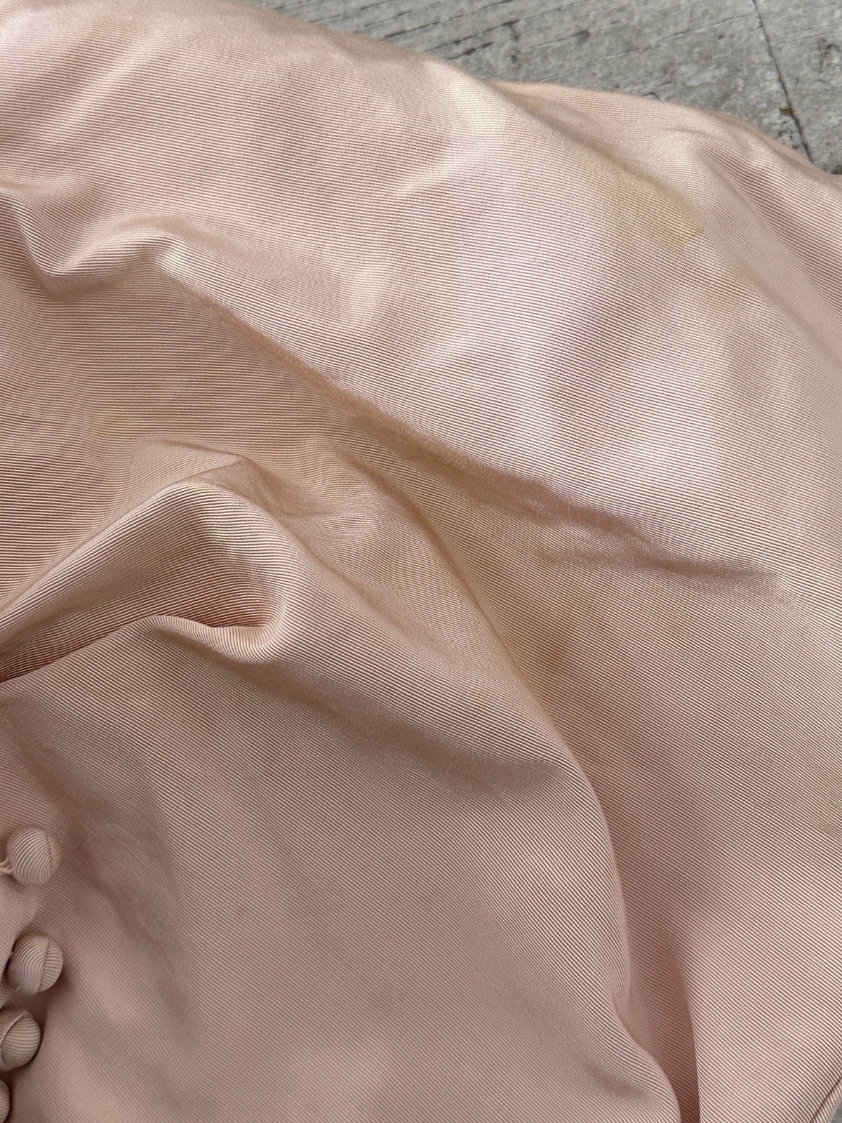 Vintage 40s Mary Muffet Pink Peplum Victory Suit As Is AMAZING