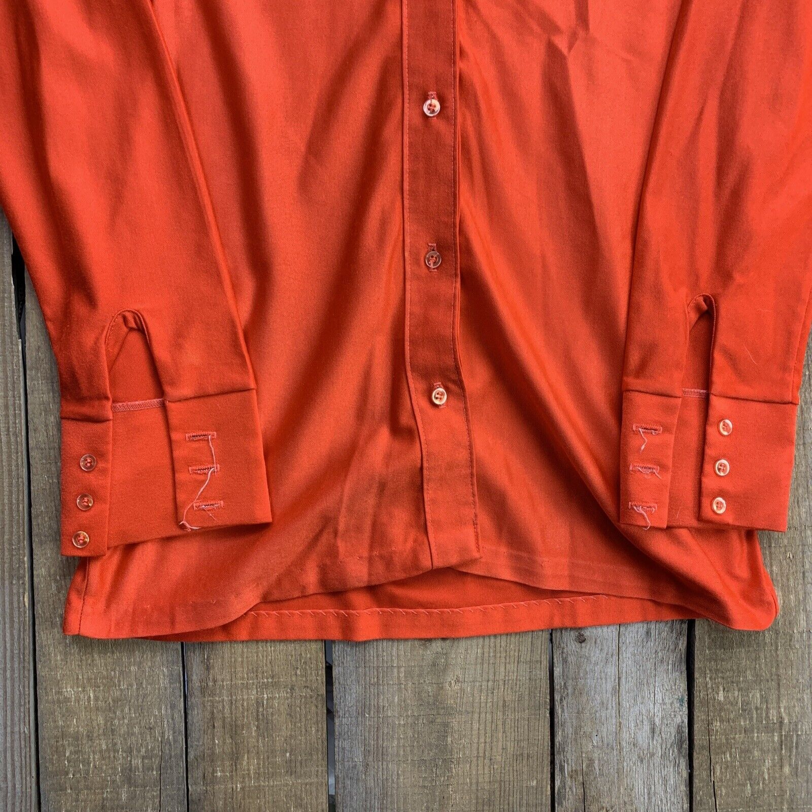 Ship n Shore Red Button Up Vintage Blouse Shirt Womans Top Size 8