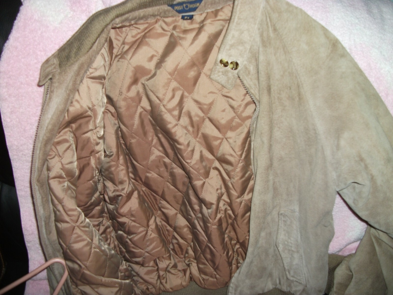 Vintage Post Horn female suede jacket