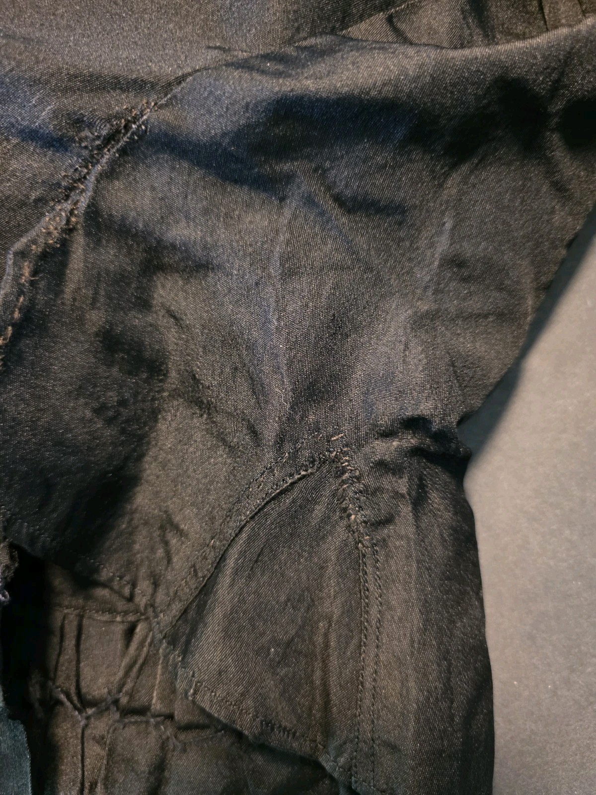 Antique 1890s Victorian Black Silk Mourning Bodice Blouse High Neck Pleated Lace