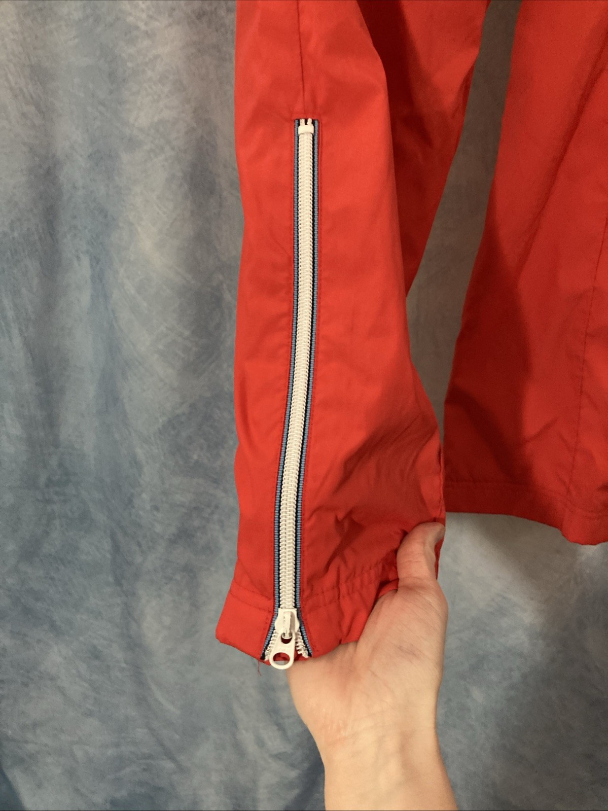 VTG Y2K Old Navy Track Pants Women’s Medium Red Low Rise Ankle Zip Pocket EUC
