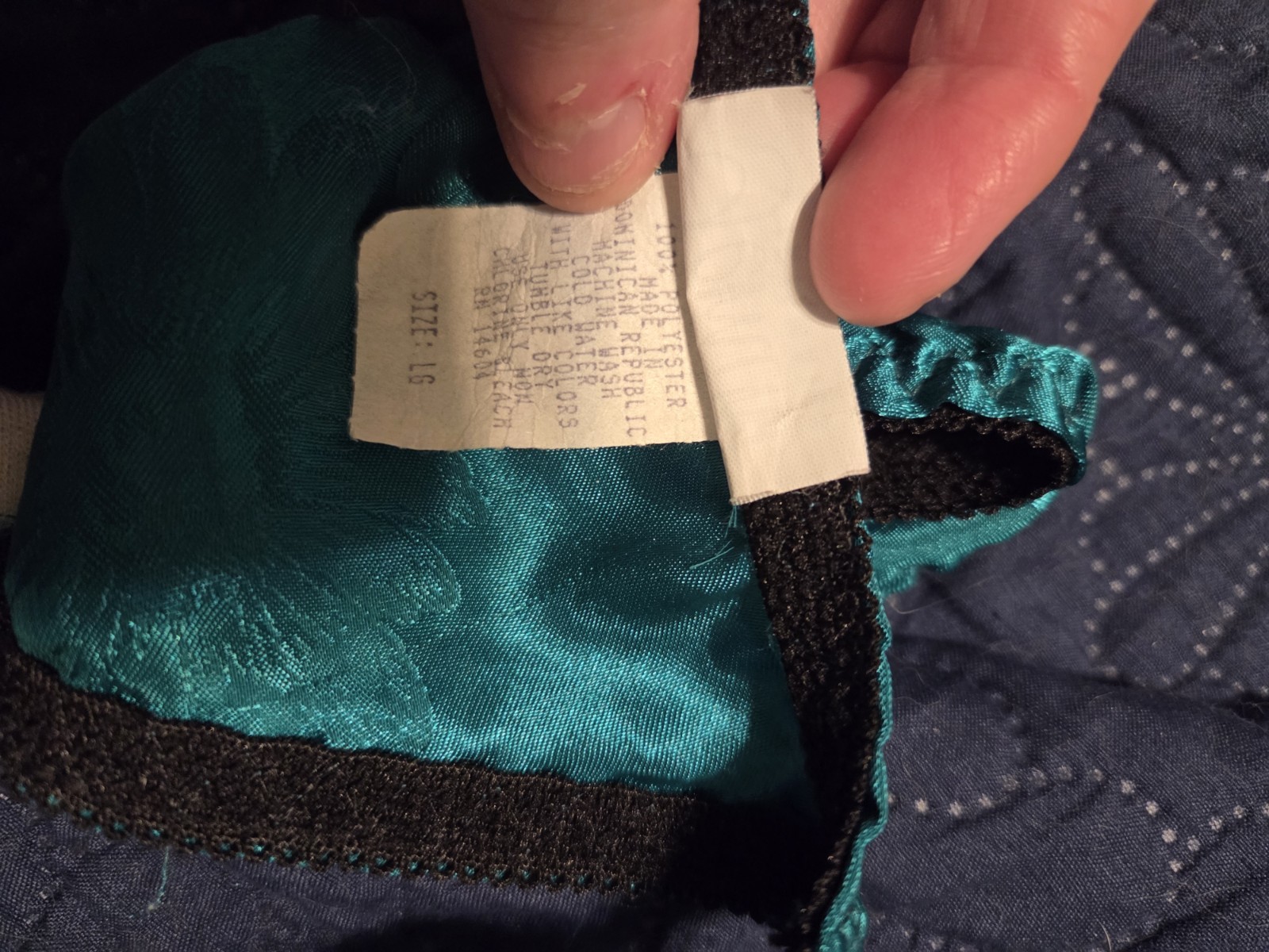 NEW Vintage Silky Green Gemini Intimates Panty String Thong Size Large 7
