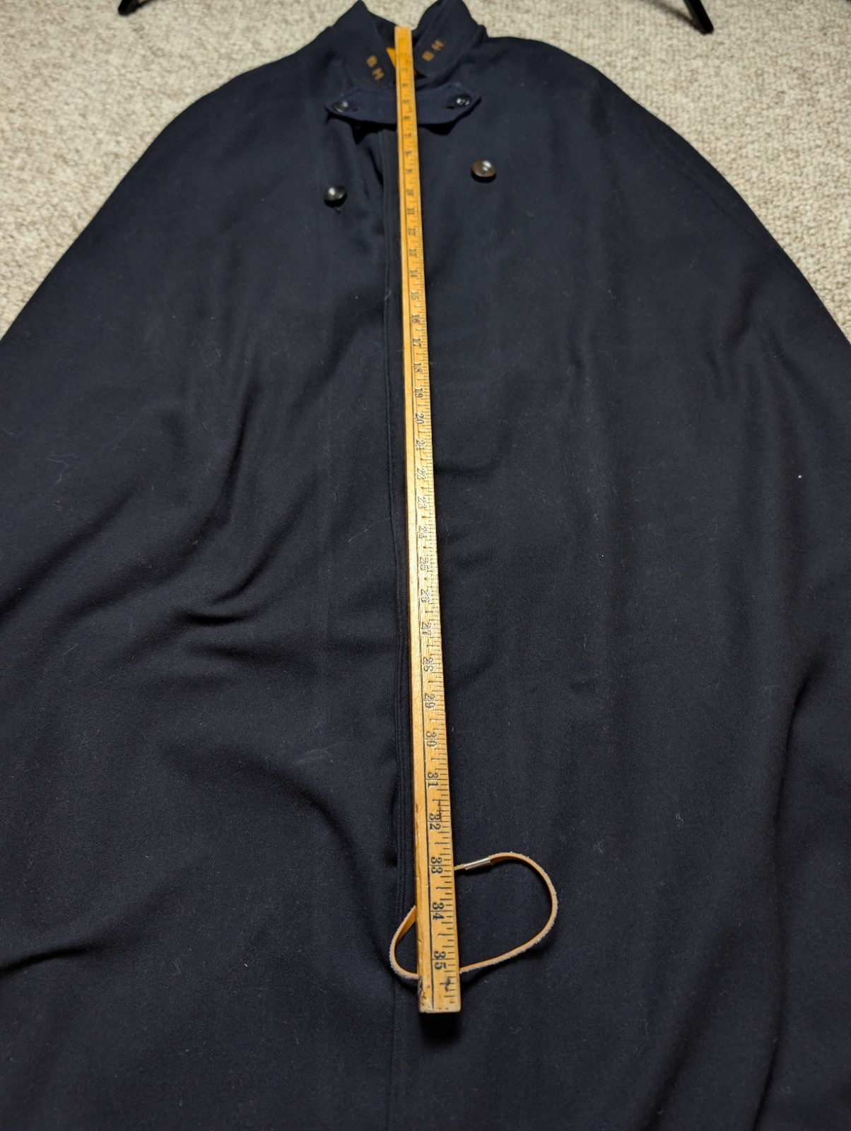 WW2 Nurse Cape Blue Gray Wool Standard Apparel 40s Vintage