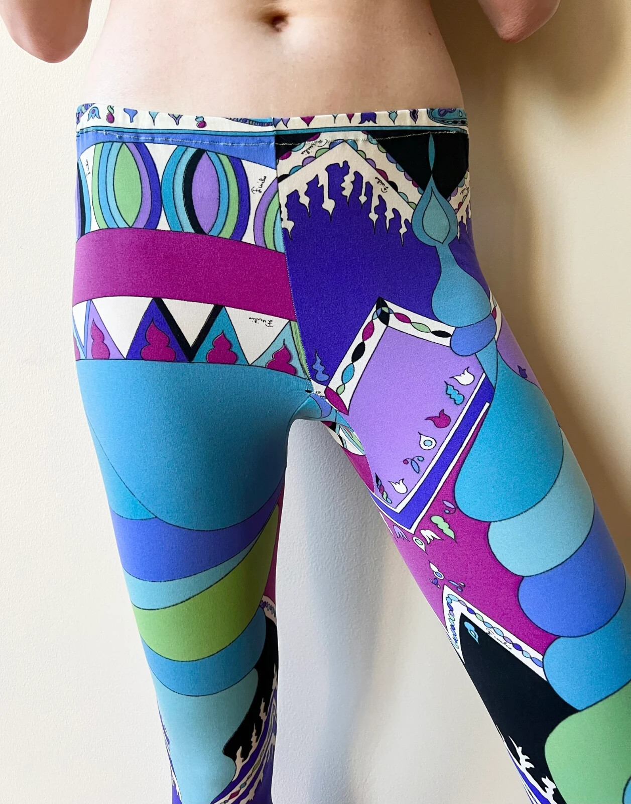 EMILIO PUCCI 1960’s * Psychedelic * Kaleidoscope * Print Stocking Leggings