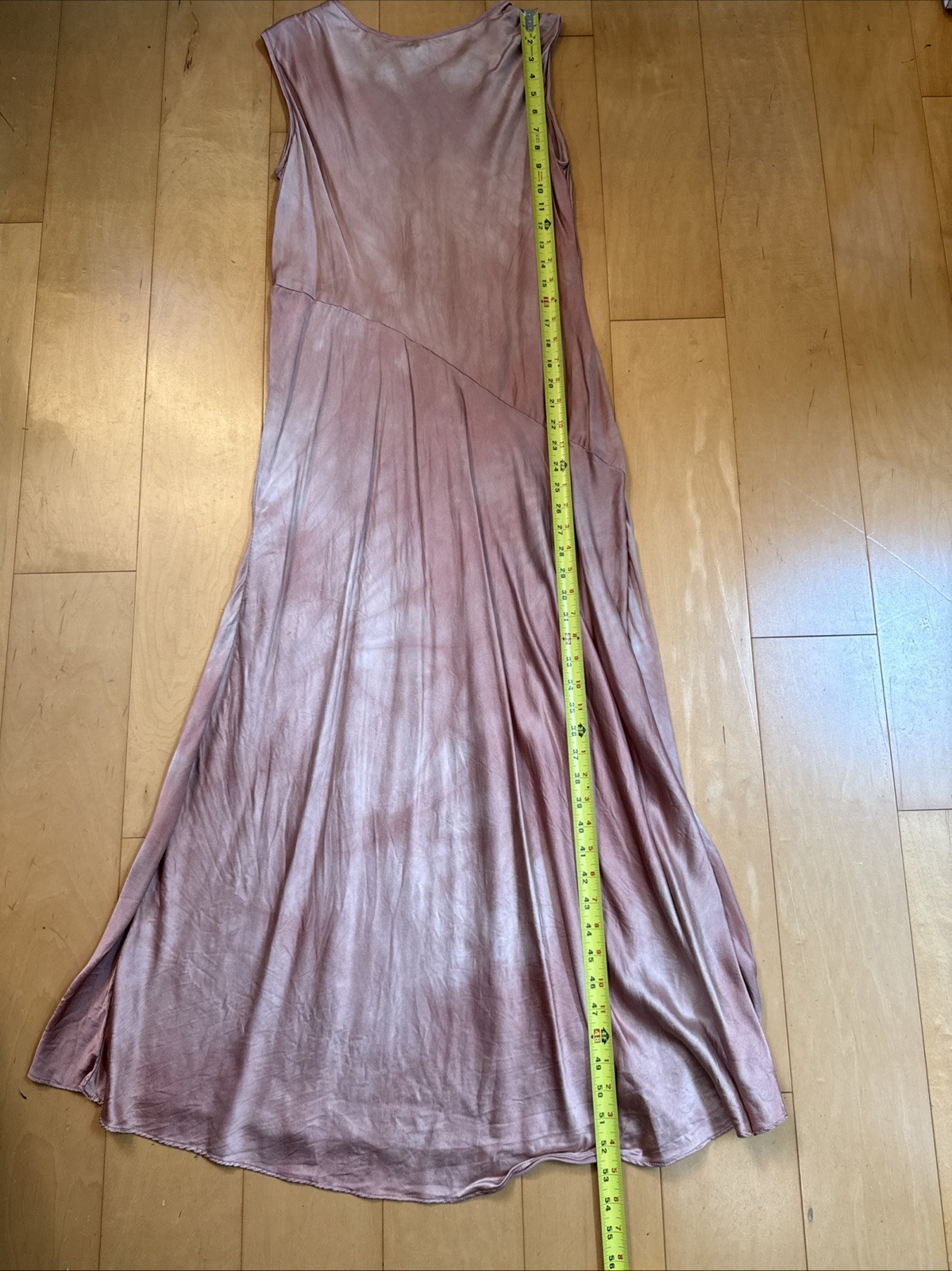 HANDPAINTED SILK GOWN Bright Side Mauve Pink Cut Velvet Jacket & Silk Dress Sz M