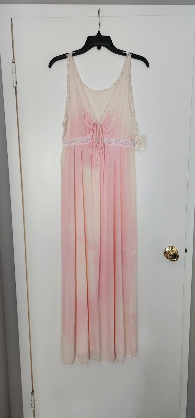 Vintage Val Mode Nightgown Pink Tye Dye