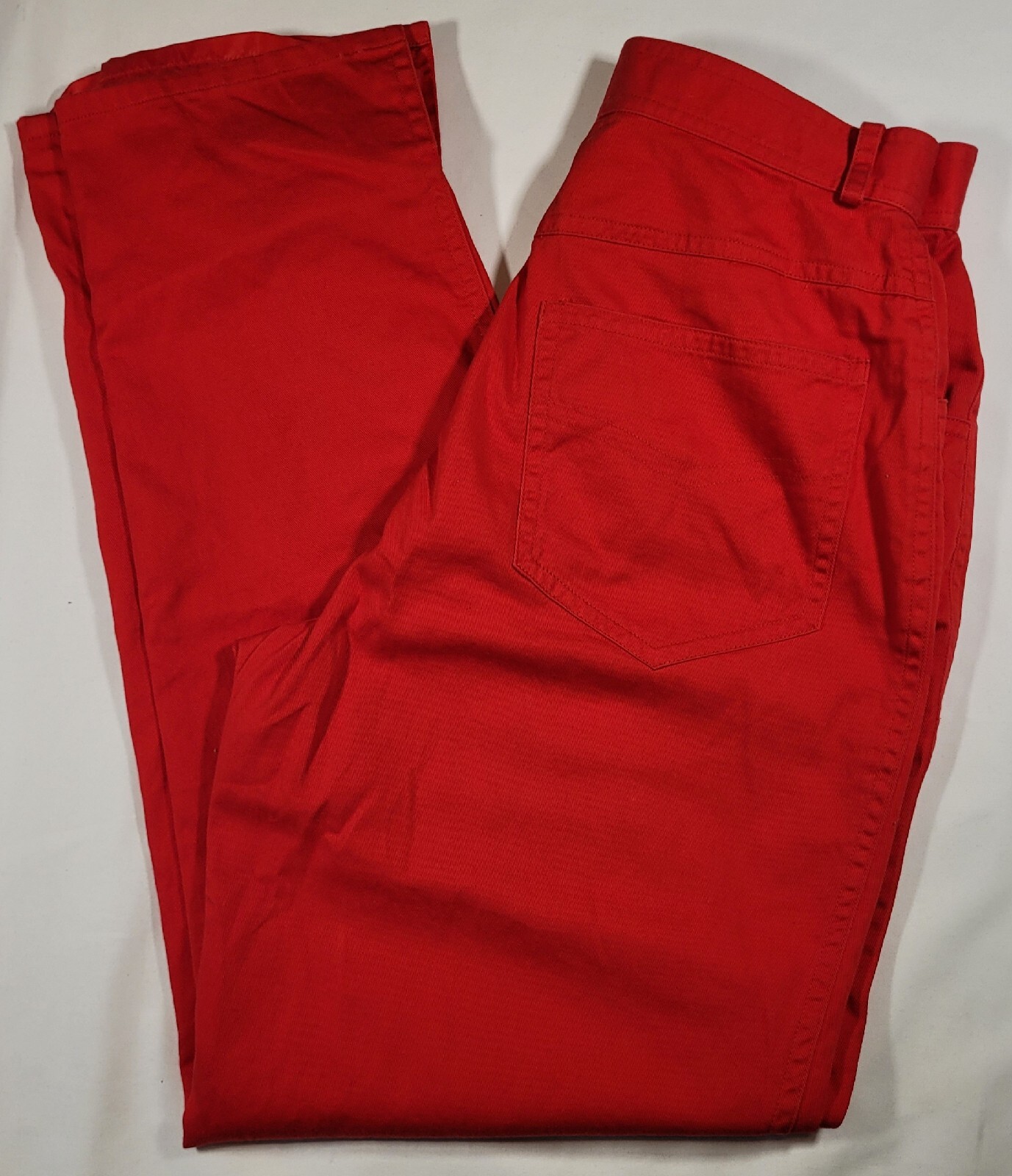 VTG BOUILLABAISSE by Deborah, Red Lined Pant Womens Size 6 Baggy Cotton RARE 80s
