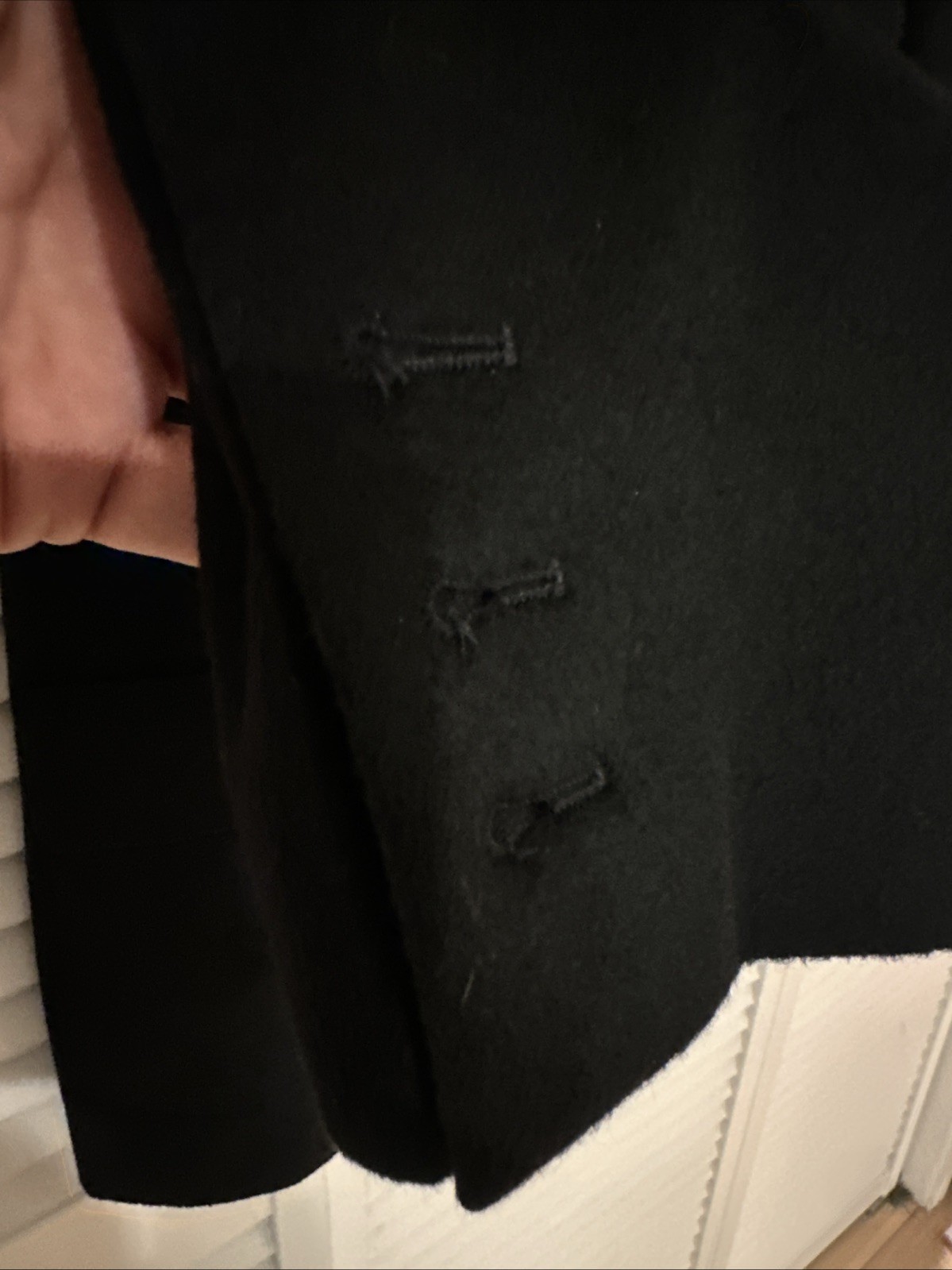 Vintage ESCADA Margaretha Ley 100% Cashmere Black Blazer Size 8 /38 Germany