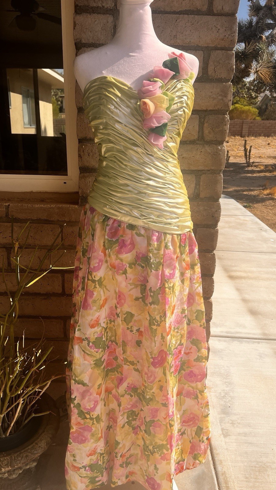 Vintage Exquisite Eugene Alexander Floral Fairy Silk Organza Gown!!! Size 4 Sml