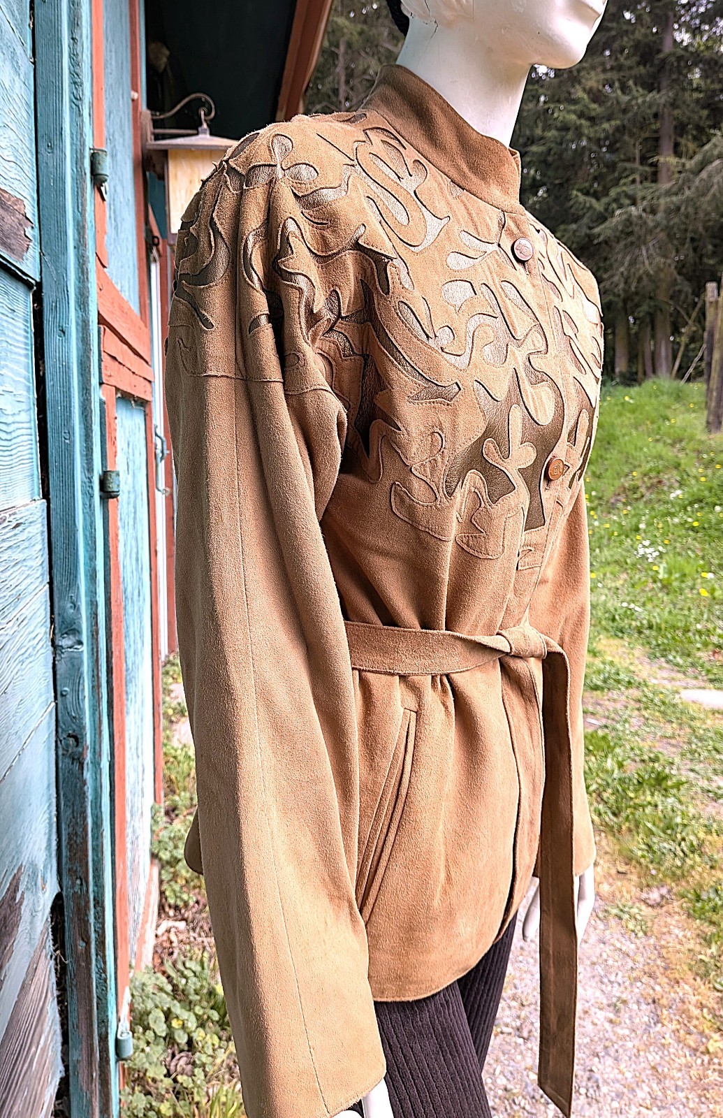Vintage Top belted Doeskin Leather Walter Rupp W Germany – 1970s