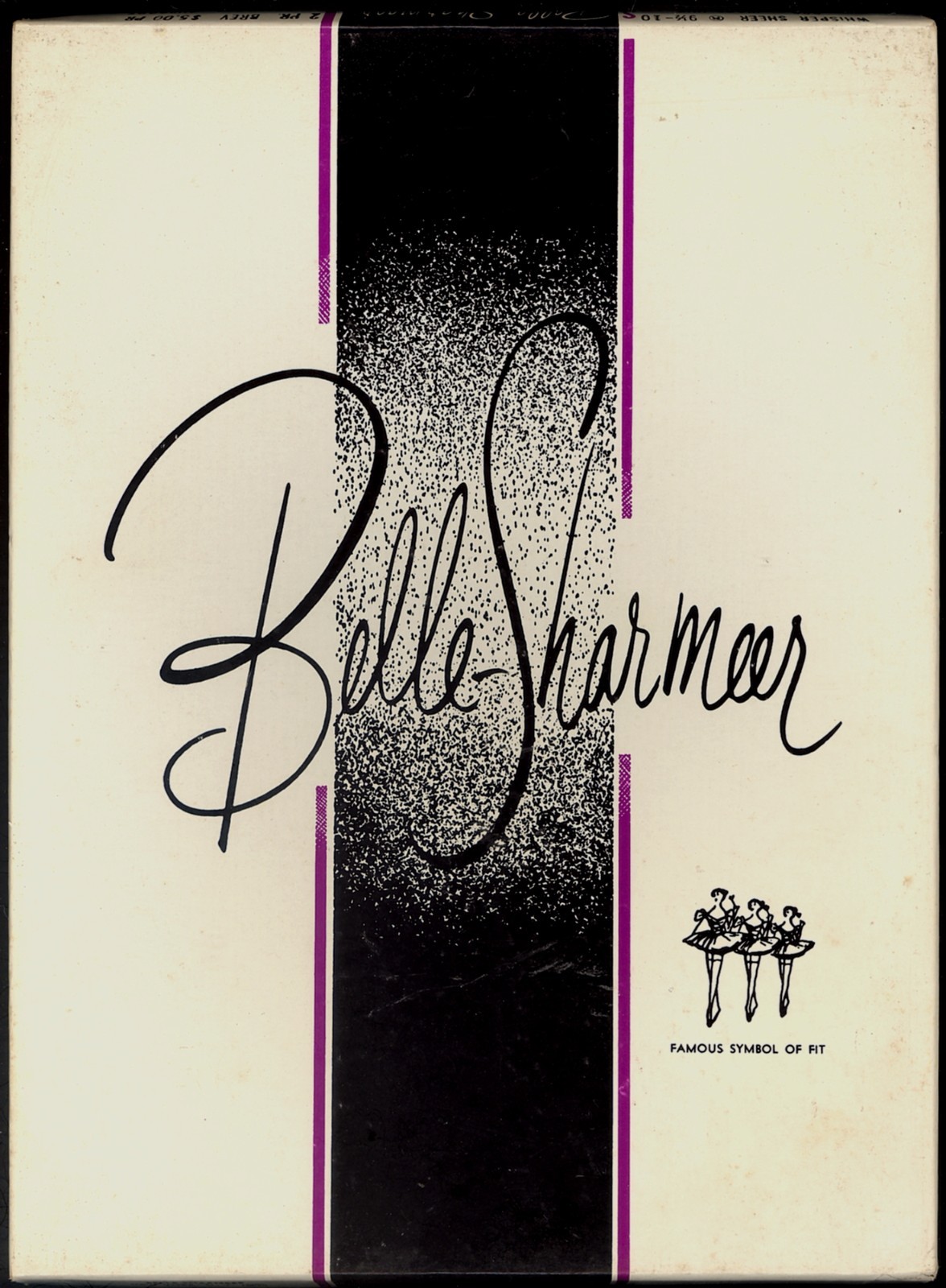 Vtg 2 pr Belle Sharmeer Sheer Support Stockings 9 1/2 10 Short Woodhue Box NOS
