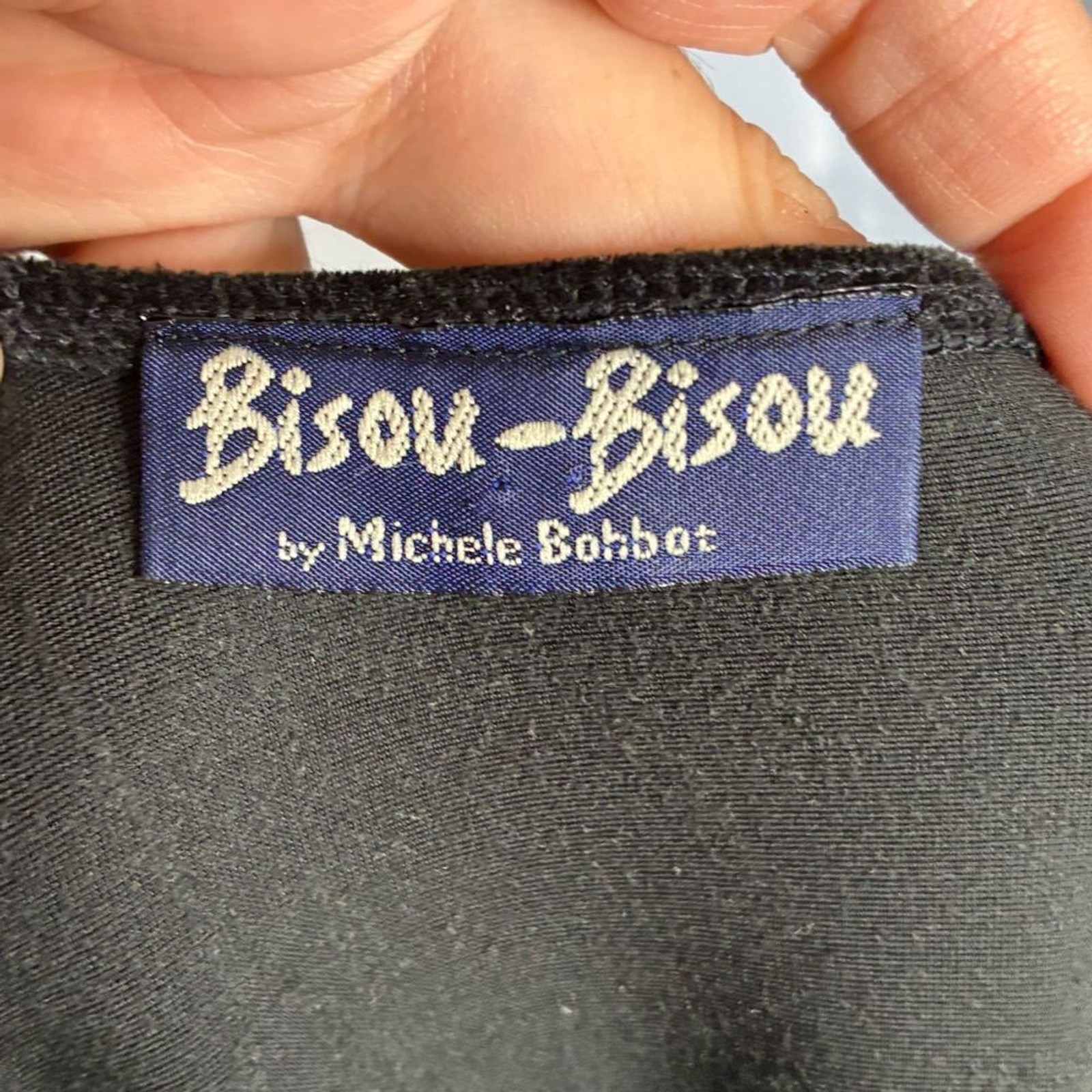 Vintage Bisou Bisou Black Velvet Dress – Estimated size Medium SEE DESCRIPTION