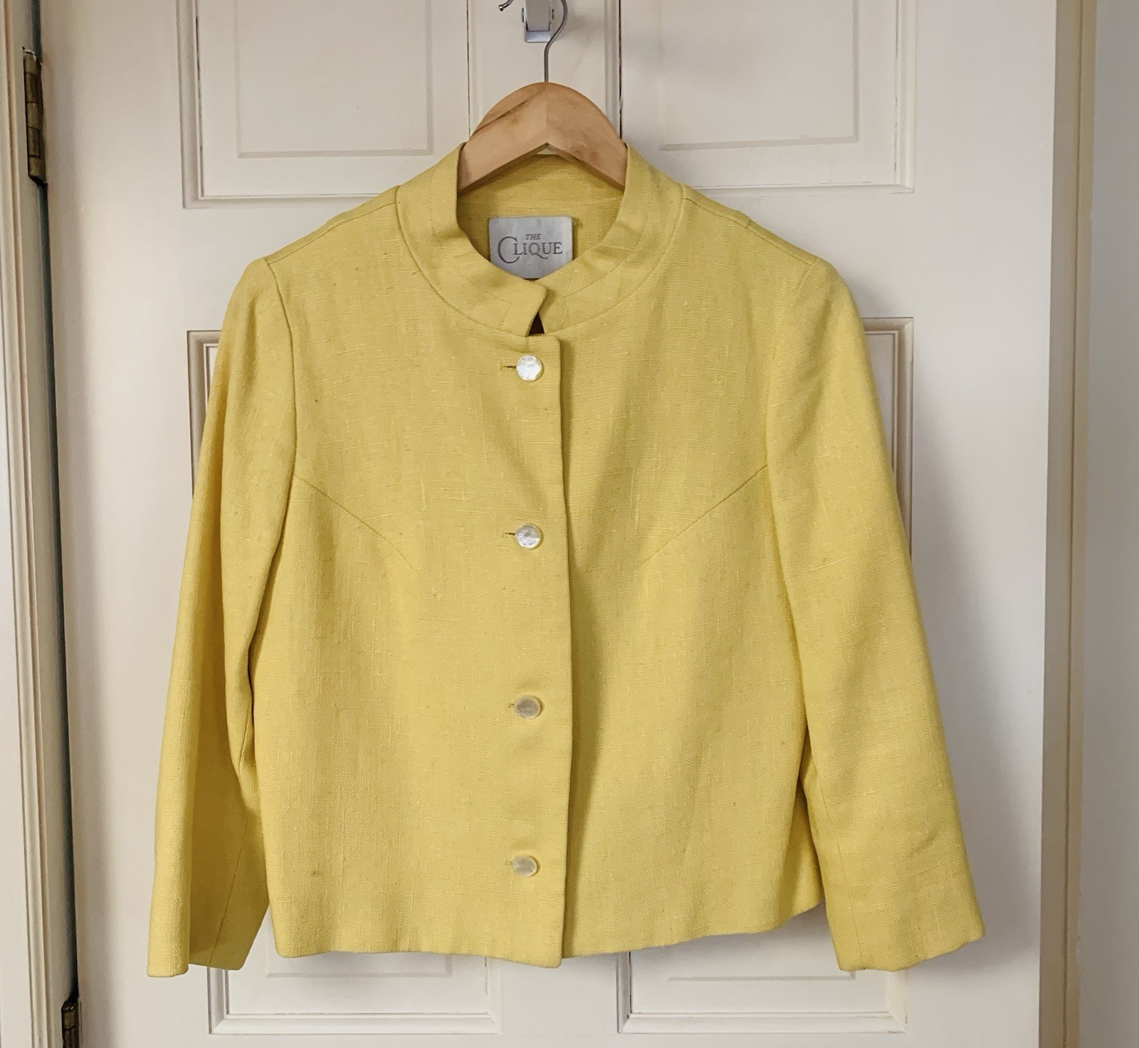 Le Clique mod 1960s Yellow Women&rsquo;s Suit Jacket blazer S