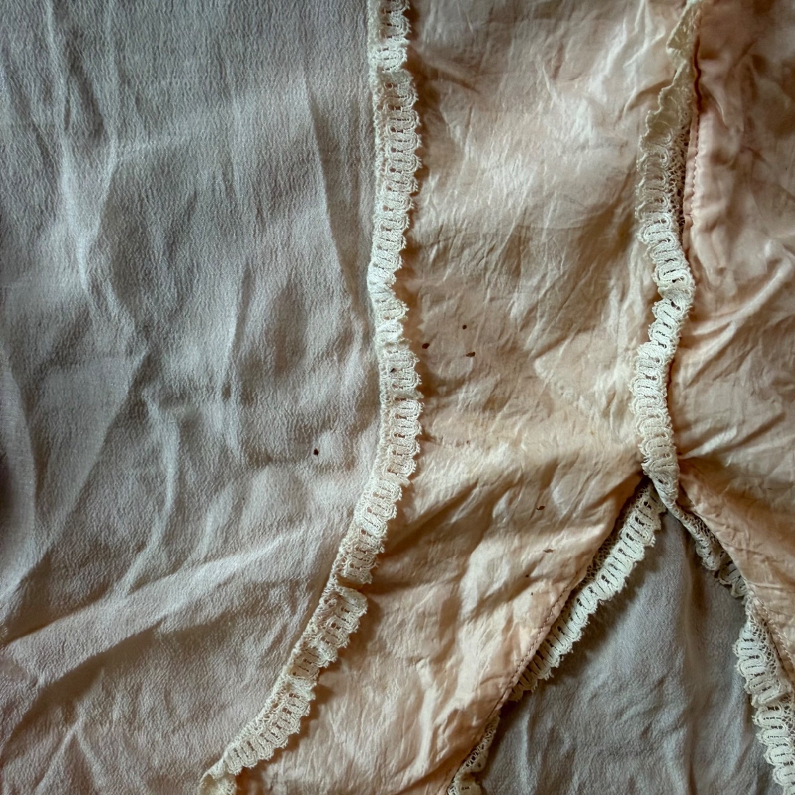 Antique Victorian Edwardian Ethereal Pastel Bohemian Ornate Bed Jacket S