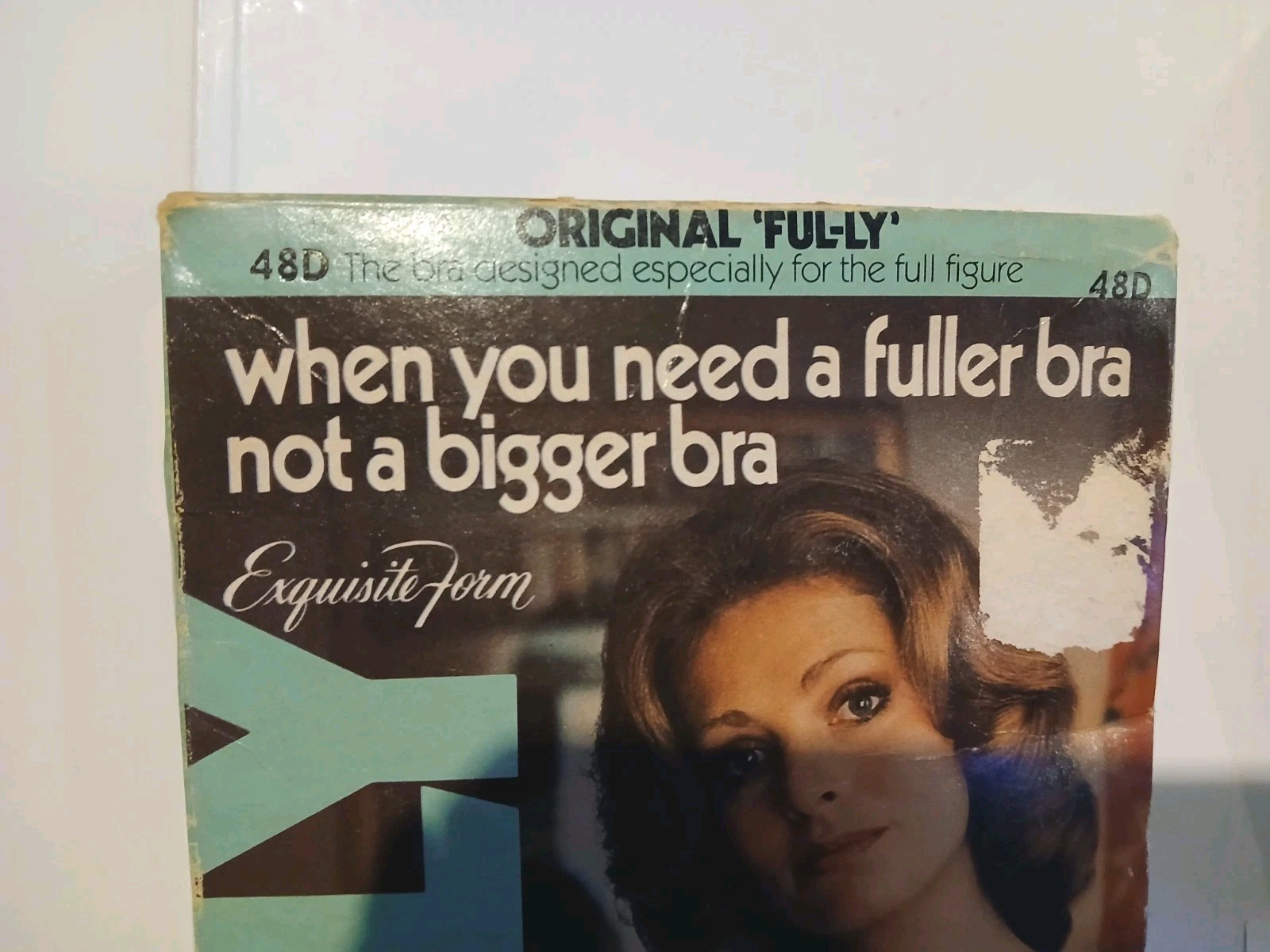Vtg Exquisite Form Original Ful-ly Full Figure Bra Size 48D White Firm Uplift