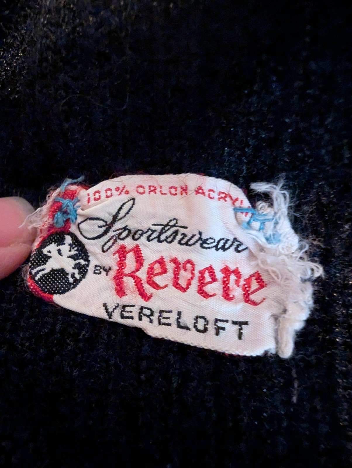 Vintage 1960s Mens Sportswear Revere Vereloft Orlon Acrylic Sweater Pullover