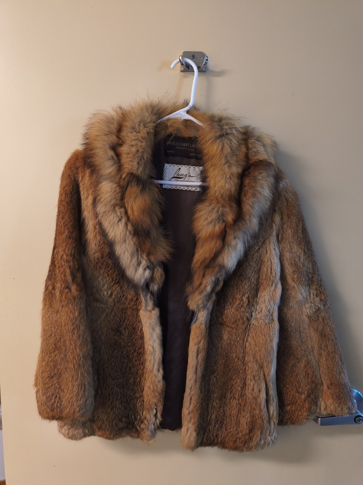 Jacques Saint Laurent Red Fox Fur Coat Women&rsquo;s Regular XS