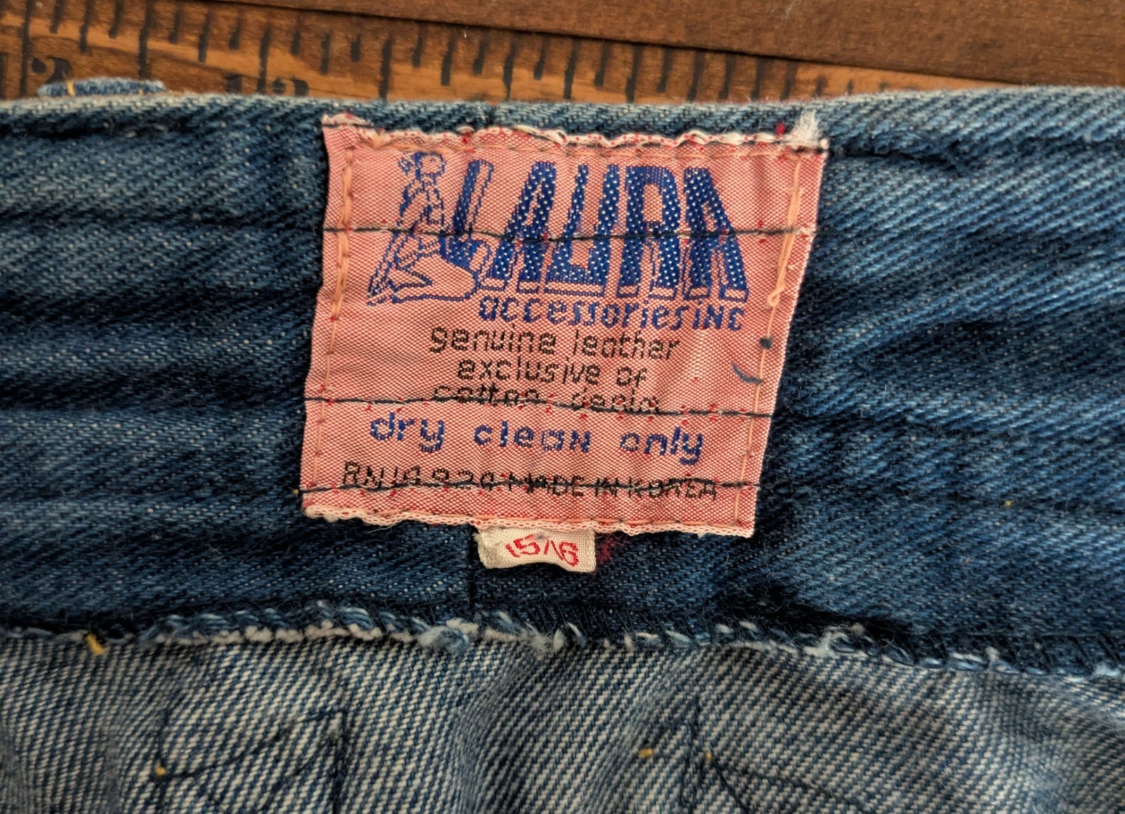 Vintage 1970’s Hippie Patchwork Denim Jeans with Leather – Laura Accessories