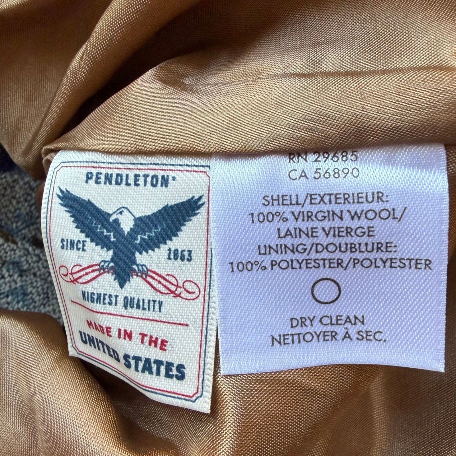 Pendleton Journey West Wool Skirt Western High Waist Button Front Size 16