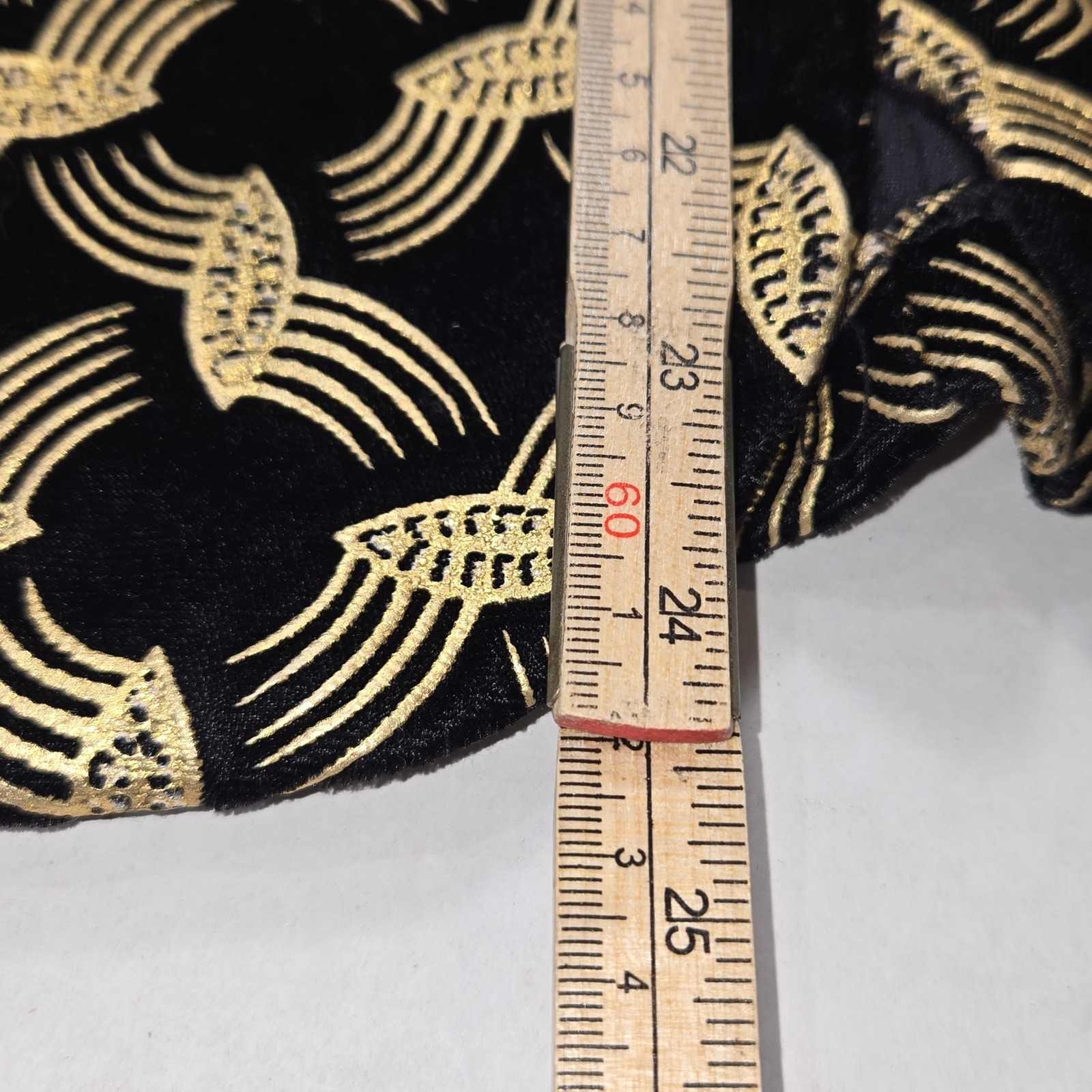 Another Thyme Vintage Black Gold Metallic Geometric Blazer Jacket Size 14 USA