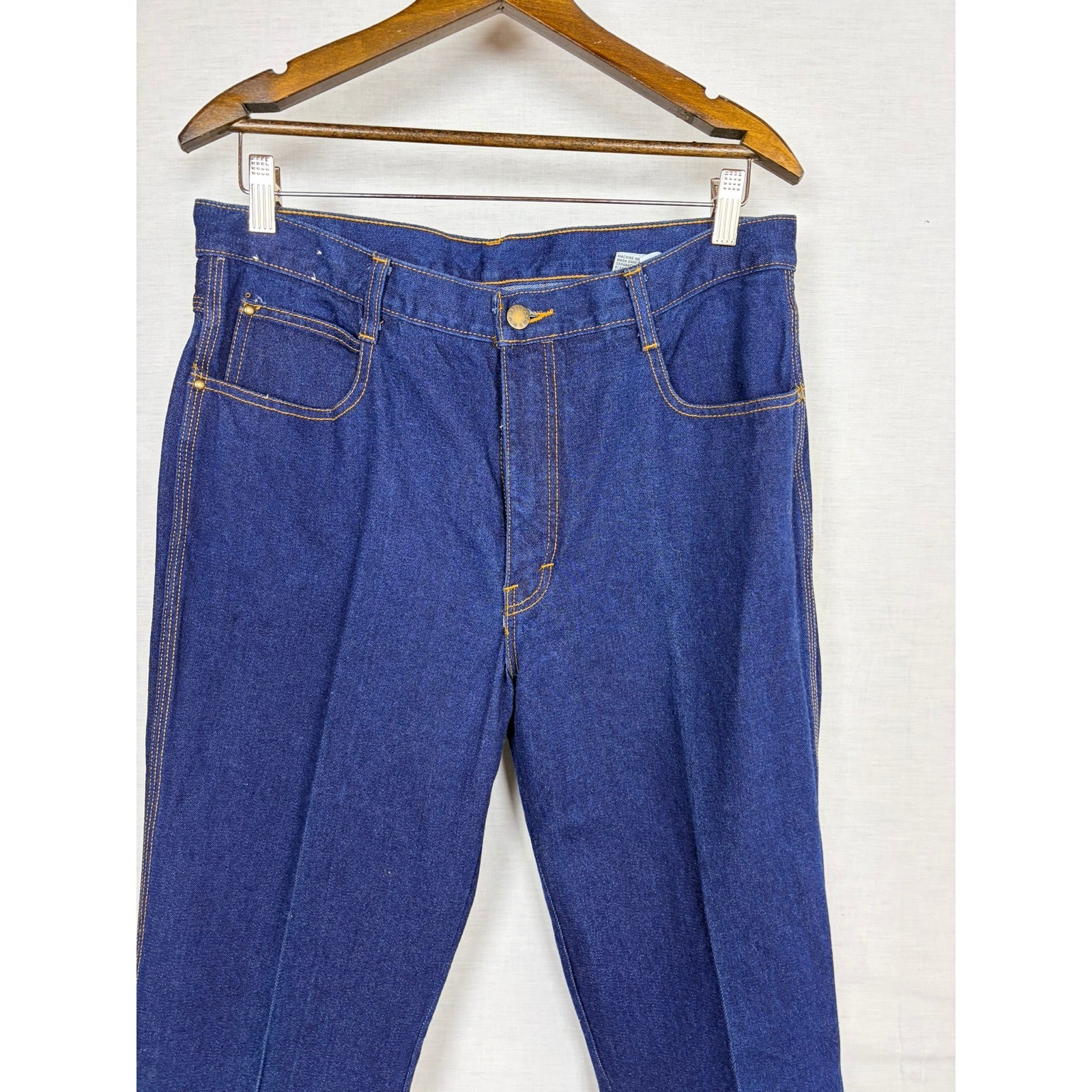 Vintage Brittania High Waisted Straight Leg Jeans Dark Wash Indigo Blue 70s 80s