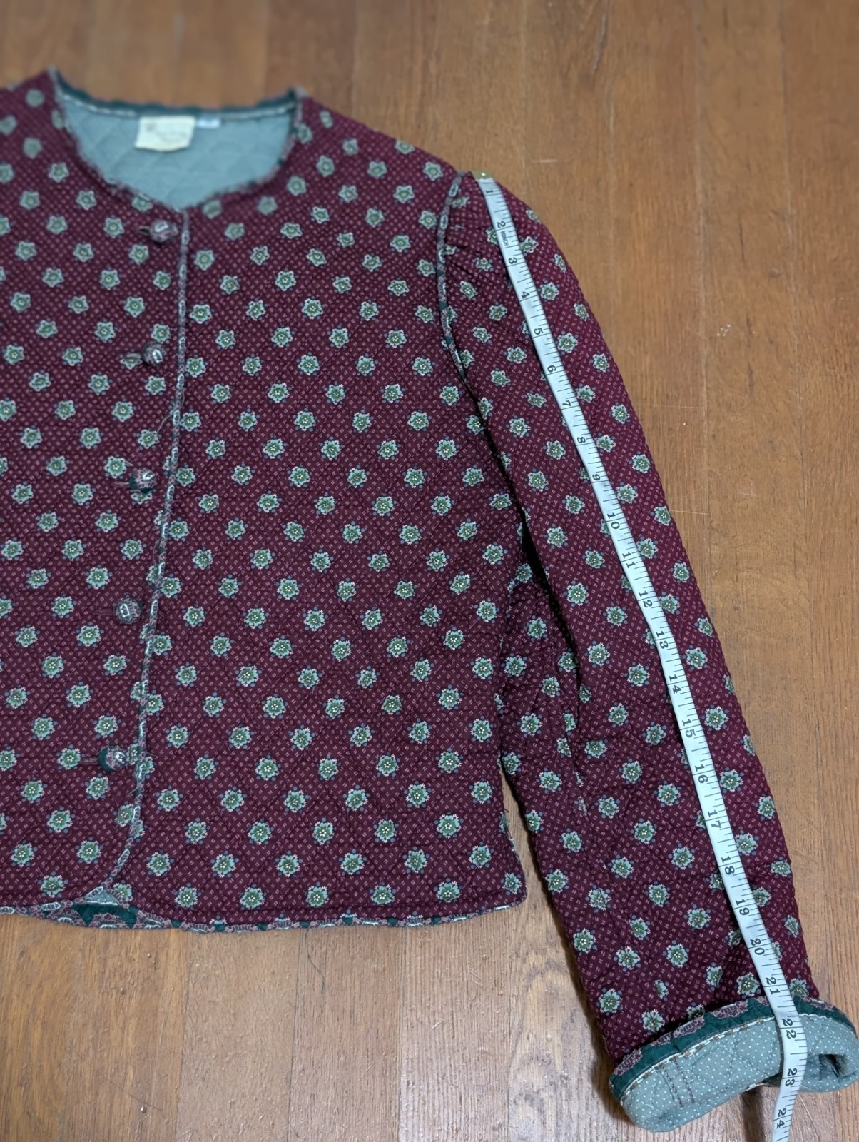 Vintage 80s Vera Bradley Quilted Jacket Tank Skirt & Sash Set Medium Maroon