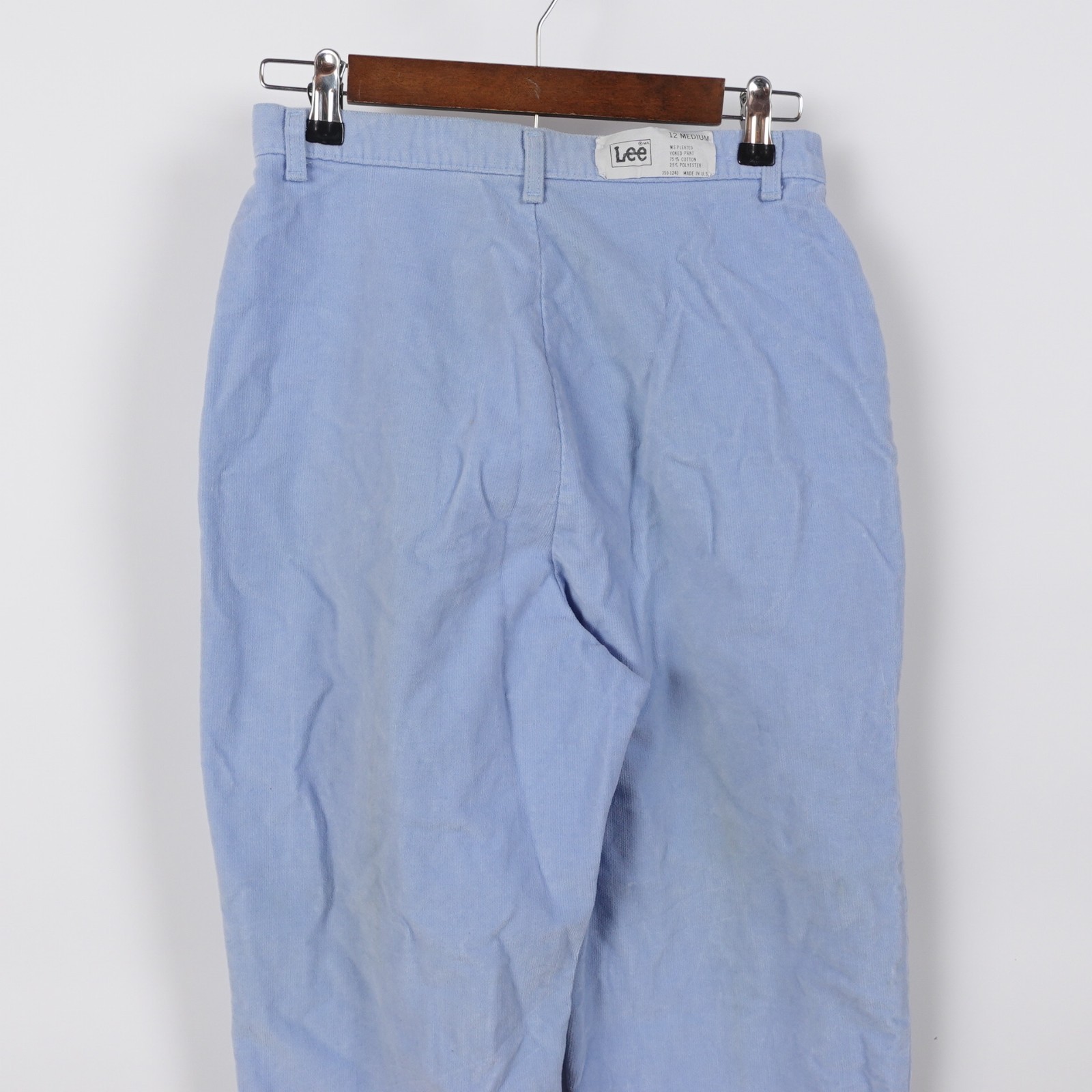 Vintage 80s Lee Corduroy V-Yoke High Rise Pants Women’s 12 Pleated 28 x 32 TAGS