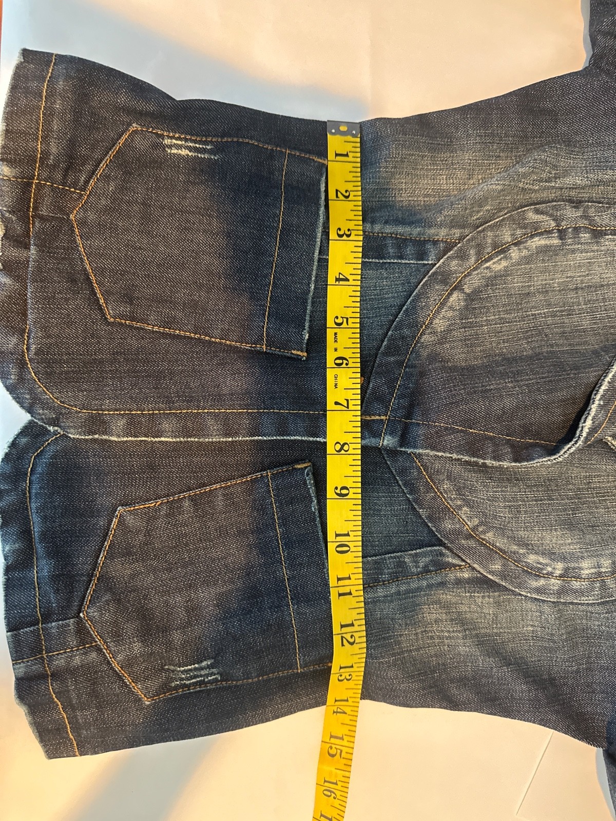 Bebe Vintage 2000s Y2K denim jacket blazer in dark wash and snatched waist