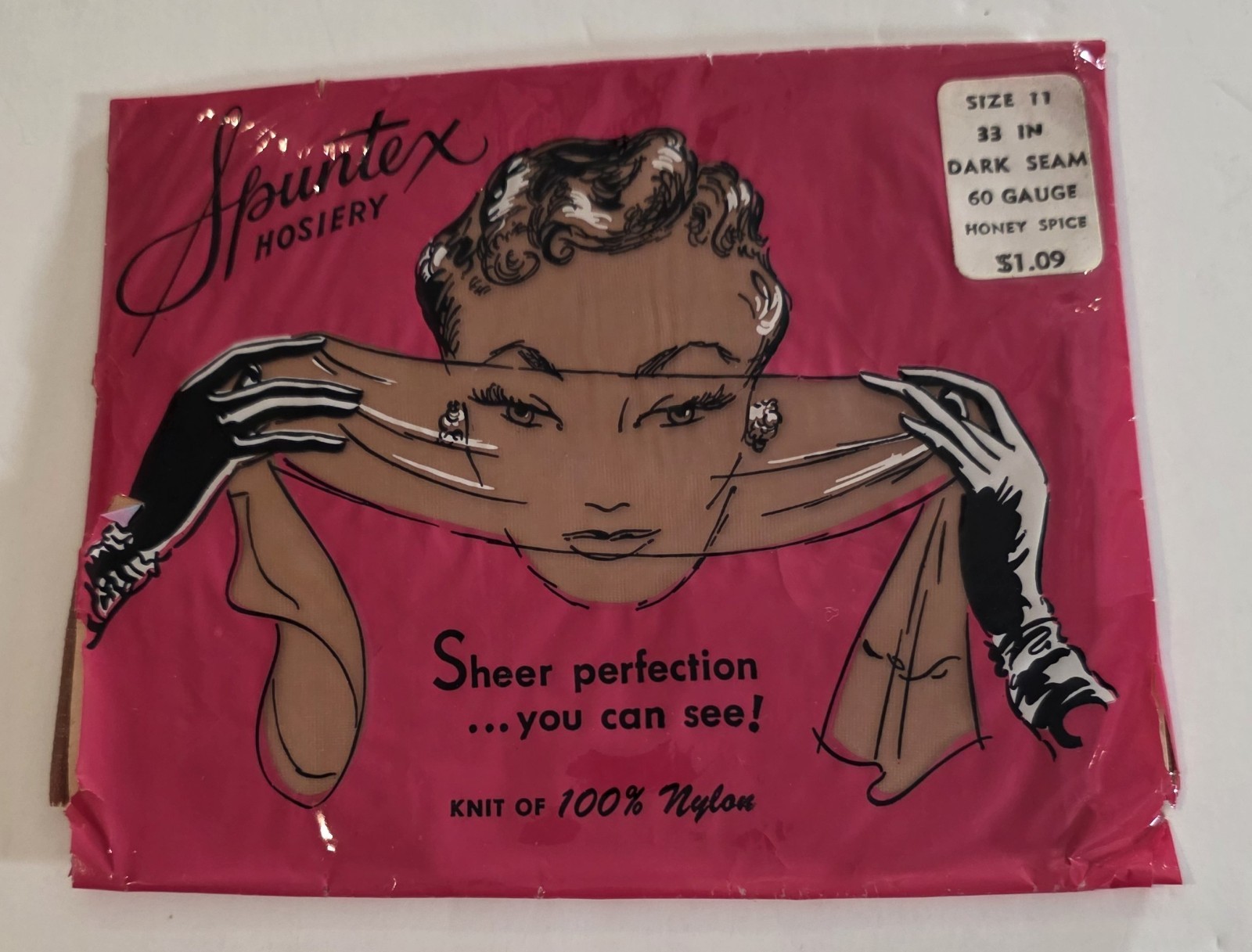 ✨Size 11×33 *DARK SEAM* NEW 60 Gauge 15 Denier Vintage Full Fashion Stockings