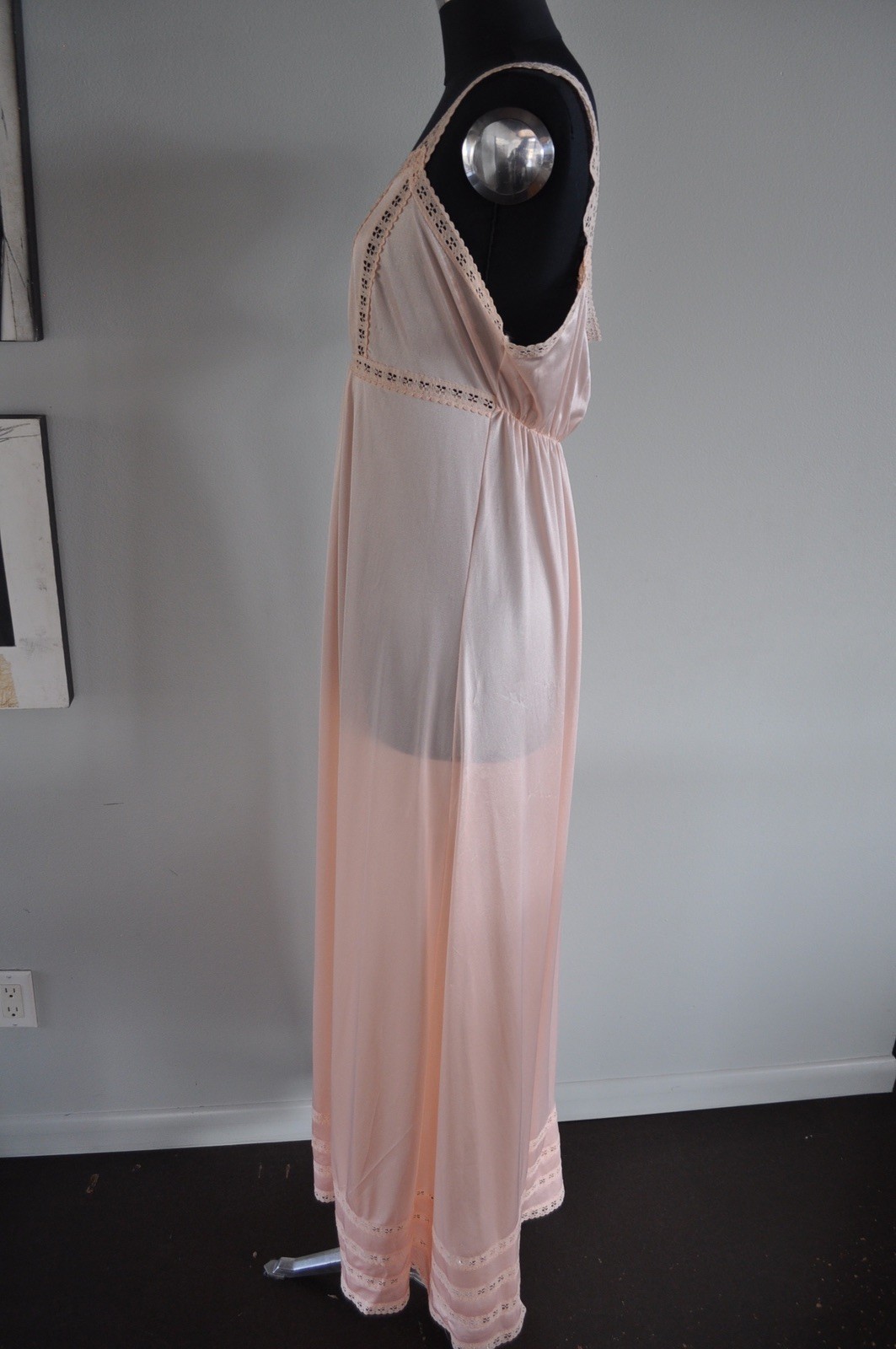 Vintage Gossard Artemis Long Sleepware Peach Read for Measurements