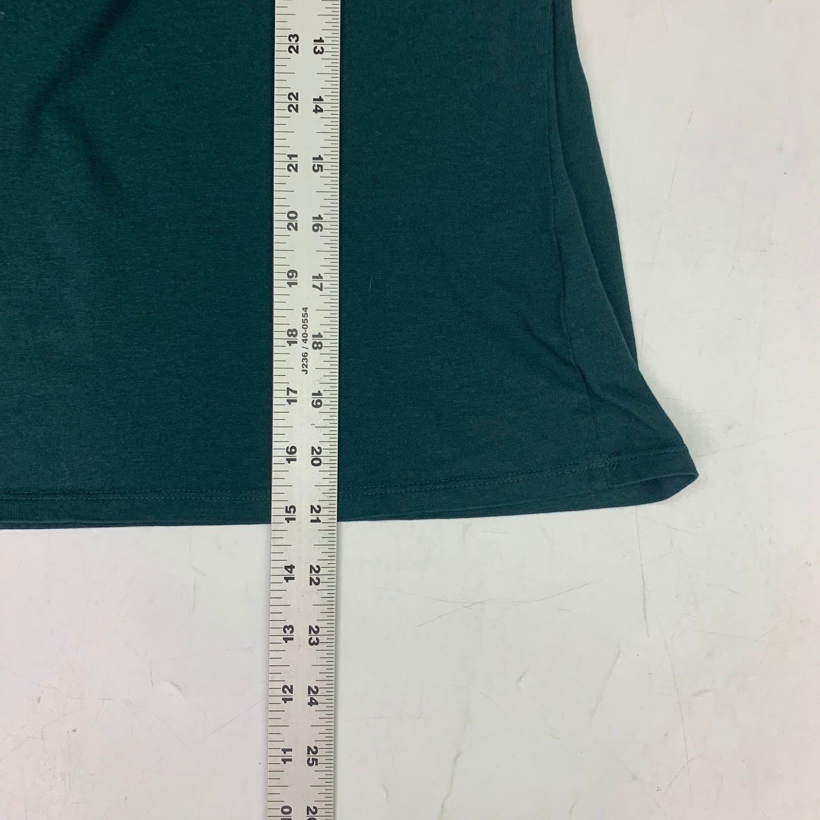 Boden Womens Forest Green Ruffled Henley Top Long Sleeve Puff Shoulder Size US 8