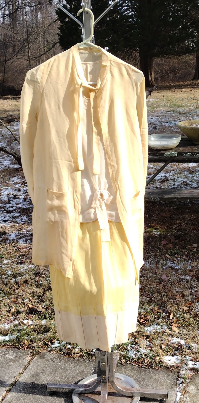 1920s dress with matching jacket georgette see photos & description