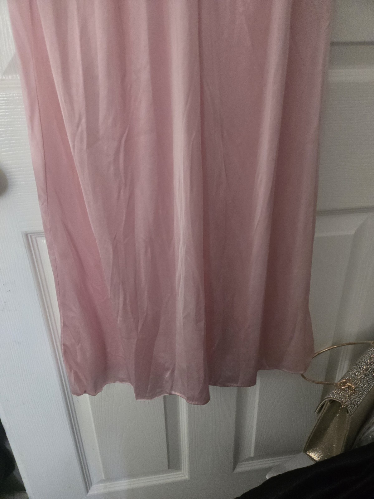 Vintage 1950s/1960s Mary Barron Maxi Nightgown Soft Pastel Pink Nylon Fabric