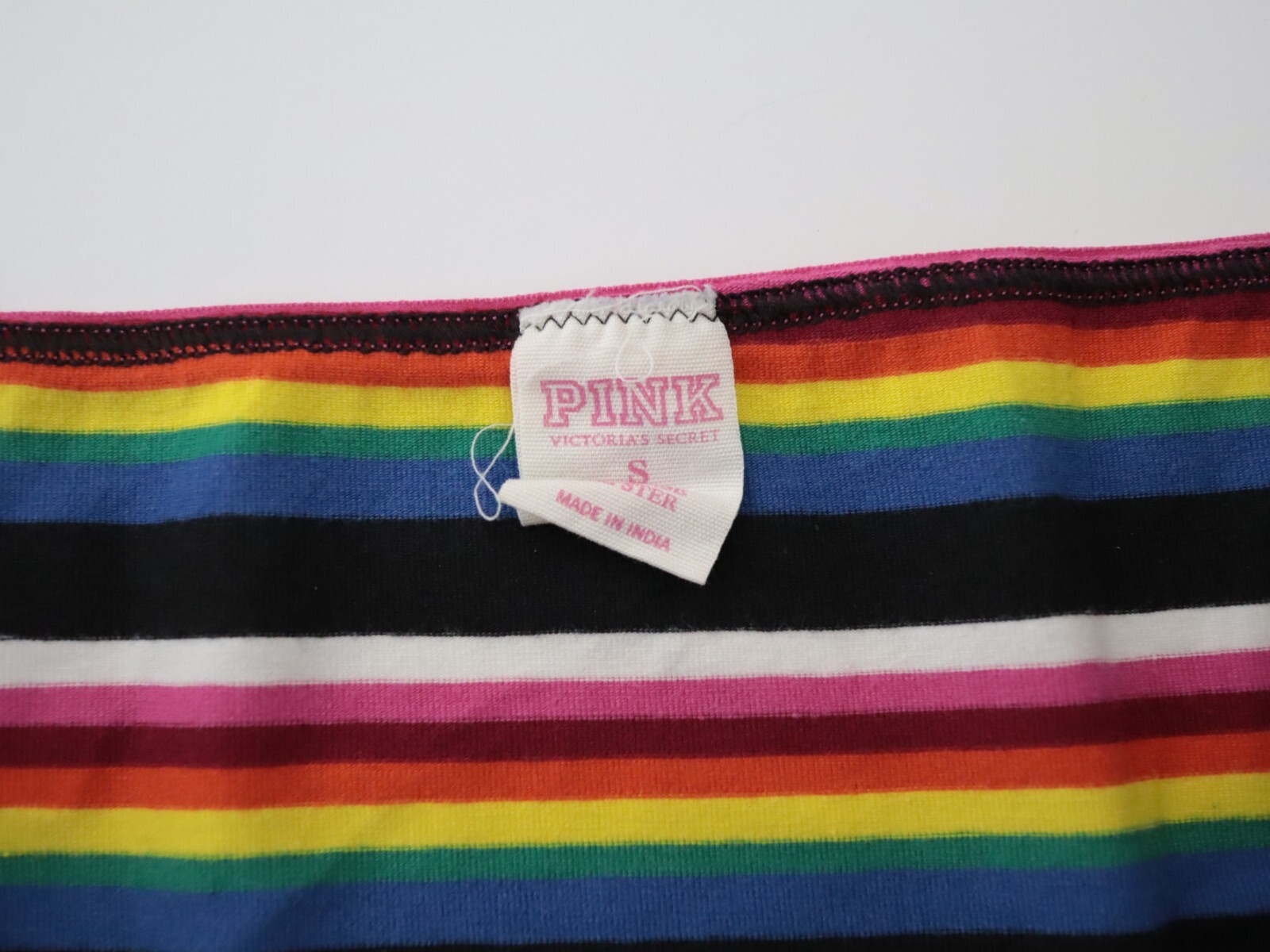 VTG Victoria&rsquo;s Secret PINK Rare Pattern Stripe Hipster Panty SMALL