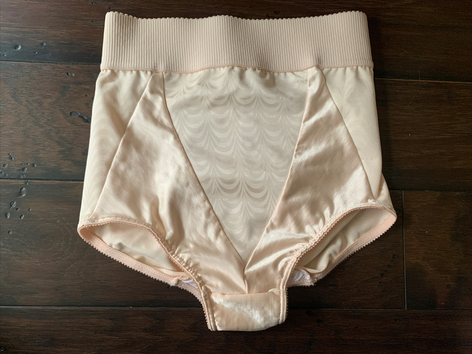 Vintage 80s Women’s Warner’s Beige Shaper Brief SATIN High Waist Sz M #302