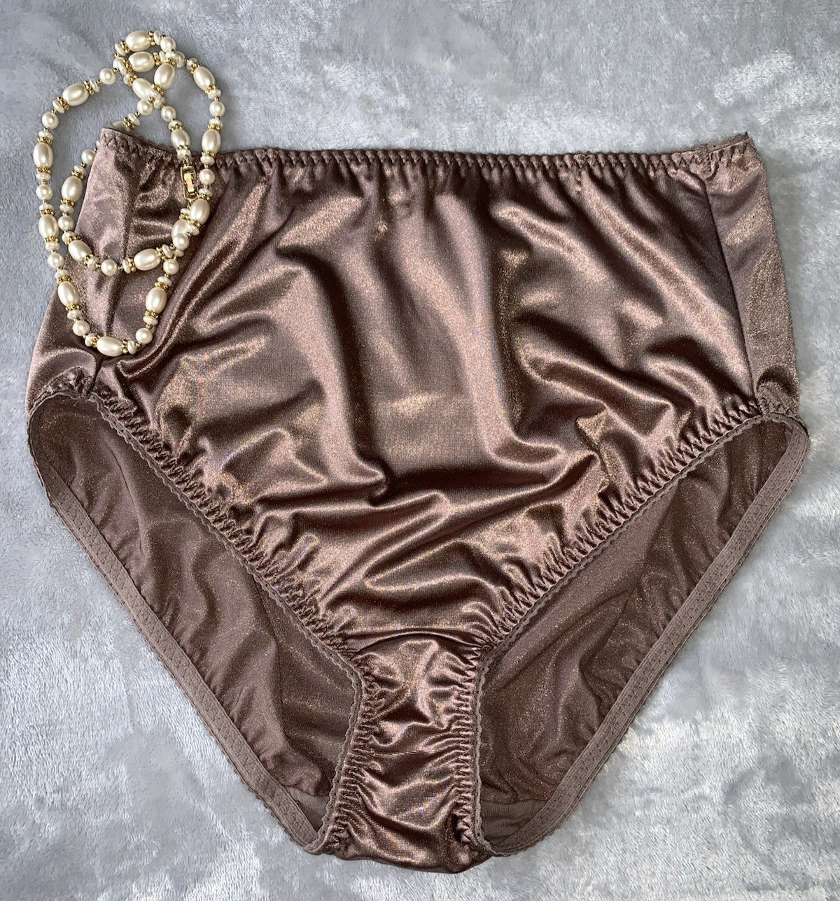 NEW Stretch Satin Girdle Panty Shaper 3X Vanity Fair Brief Panties sz 10