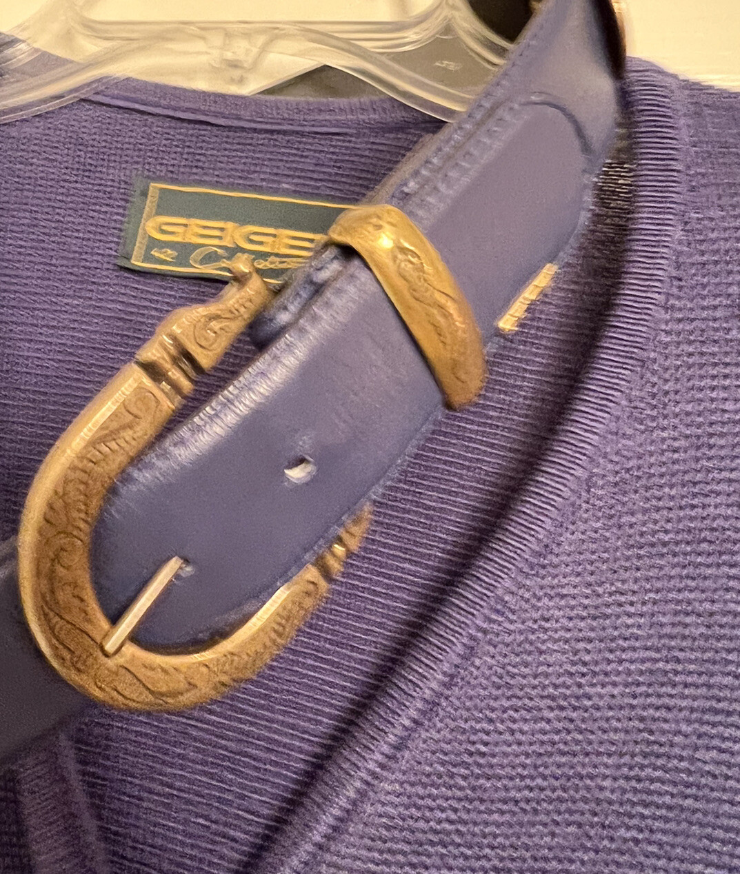 Vintage Geiger Collections Cotton Button Down Jacket Blue Made In Austria EU42