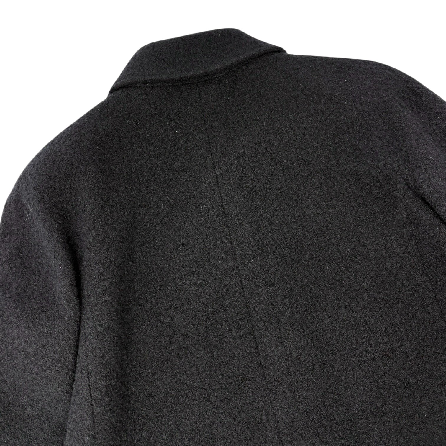 CHANEL Vintage 95A CC Mark Logo Jacket #38 Mohair Wool Black Gold Button