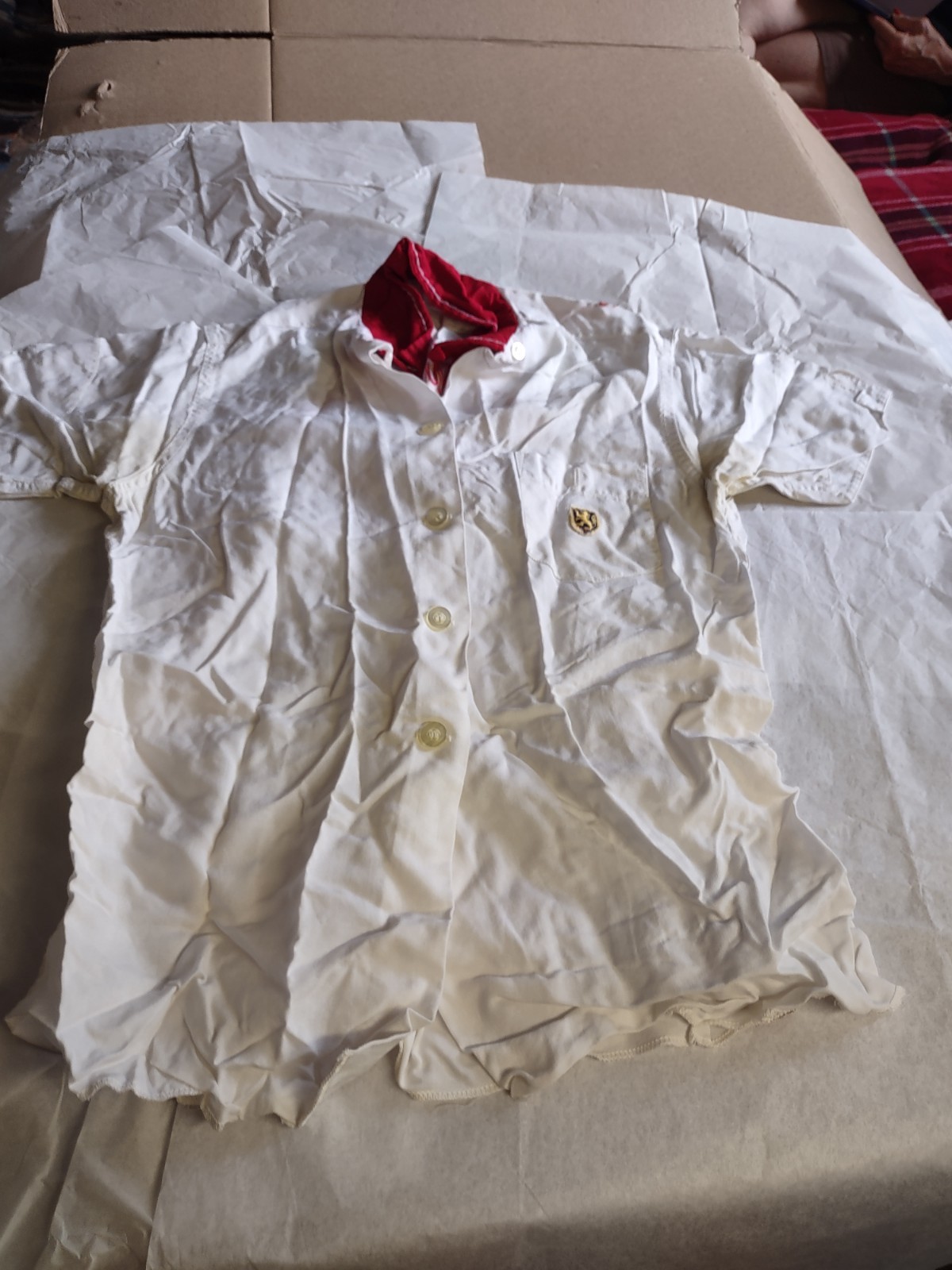 Vintage 60&rsquo;s Bowling Shirt Stitched Ladies Button Up Small-Knotty PIne house