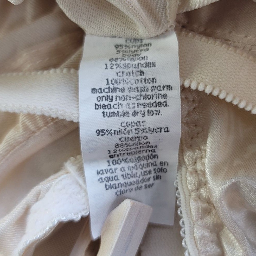 Lady Manhattan Wireless Shaper Bodysuit Girdle Tan 36D Teddy Style 5068 Vintage