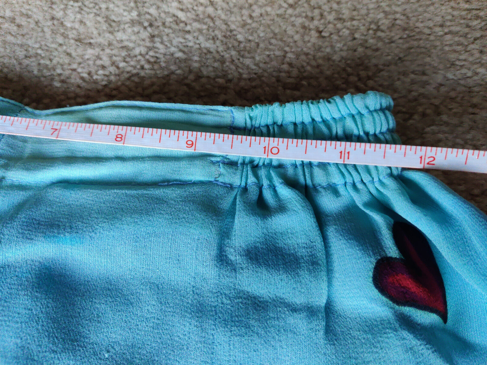 Silk Pants & Matching Top Set Size S Vintage Hand Painted *EXCELLENT