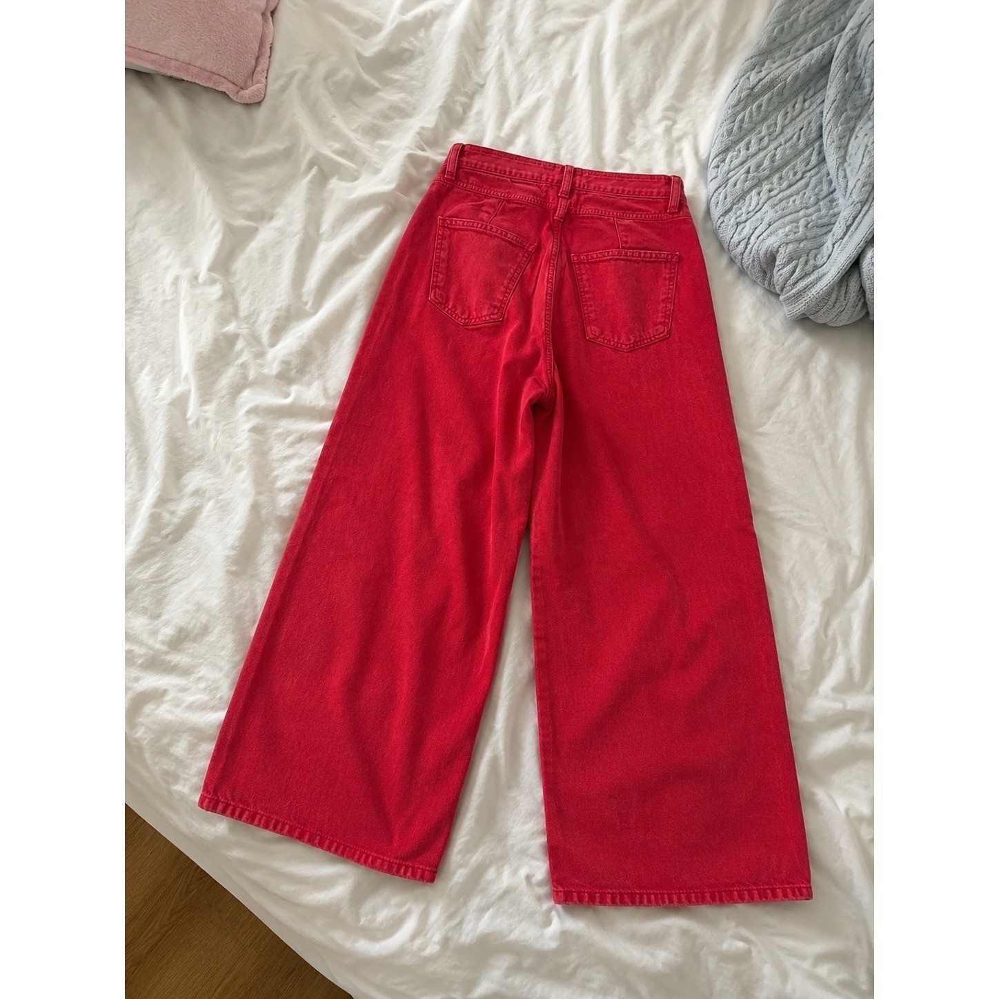 NWT Universal Thread Sailor Wide Leg Red Jeans Size 4 High Rise Wide Leg Pants