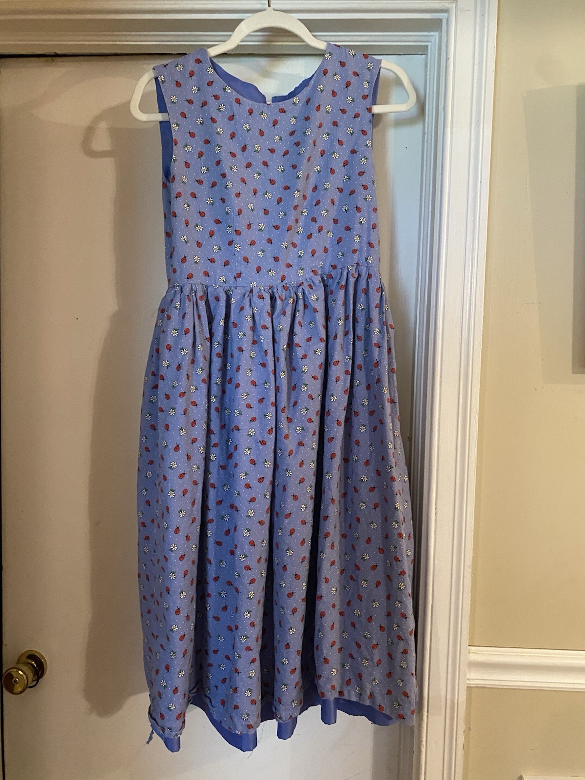 Komil Honolulu Hawaii Vintage 1980’s Ladybug Tank Cottagecore Sundress Med